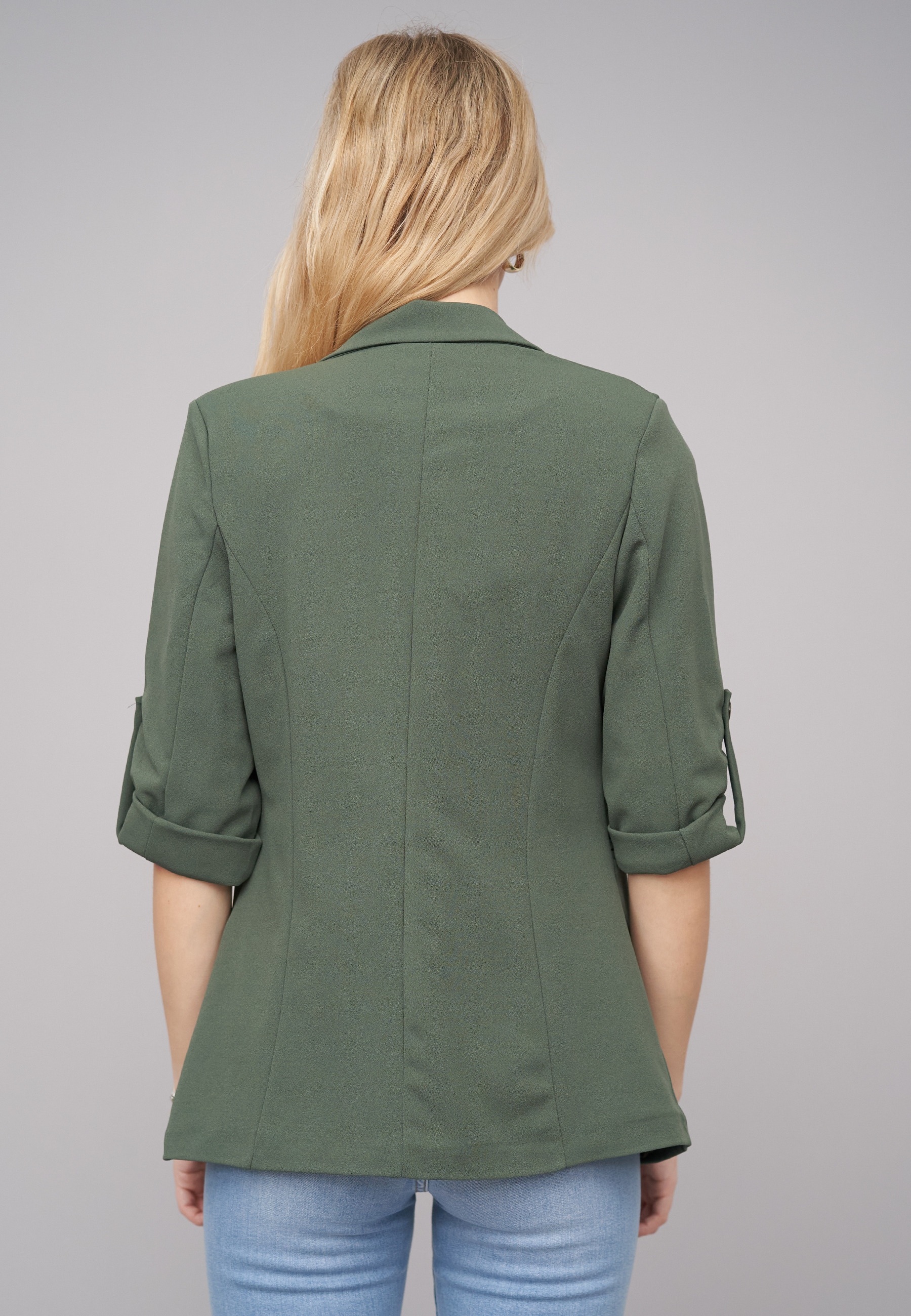 CLOUD 5IVE Blusenblazer »CLOUD 5IVE Turn-Up 3/4 Sleeve Blazer«
