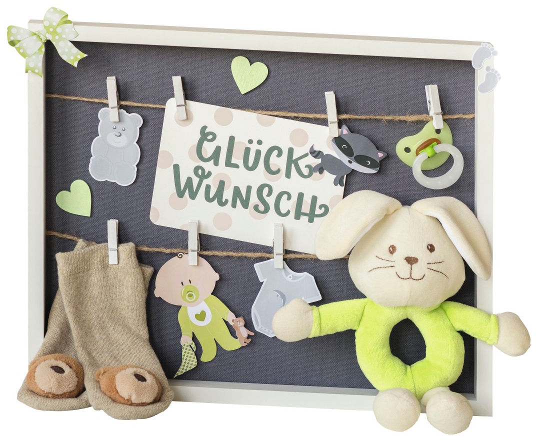 Hama Bilderrahmen »Fotorahmen Muro MDF mit Klammern Eiche Wandgestaltung« FSC-zertifiziert, Klammern, Wanddeko, individuell gestaltbar