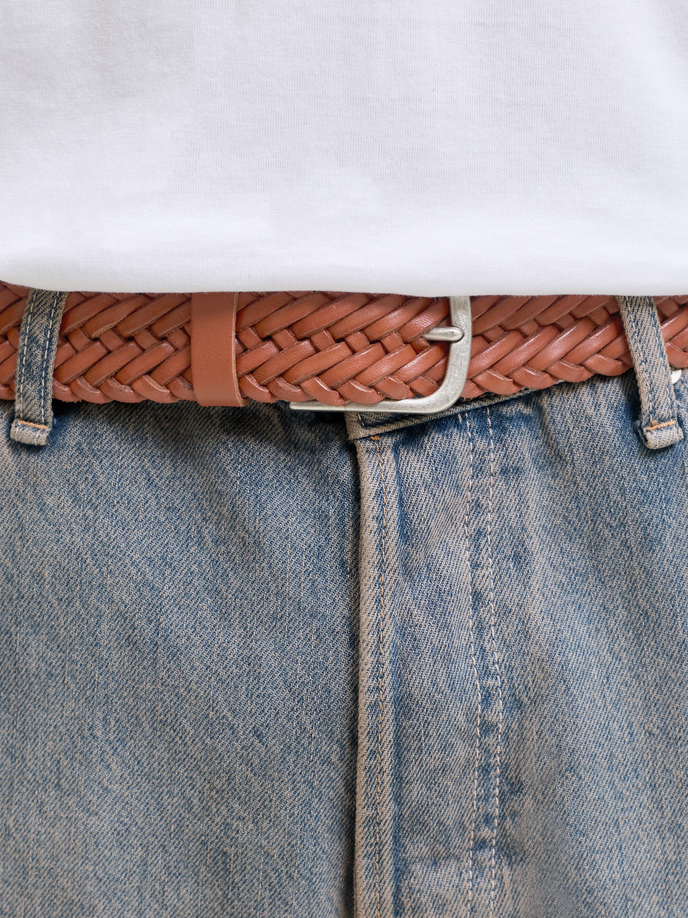 Jack & Jones Ledergürtel »JACJOE BRAIDED LEATHER BELT«