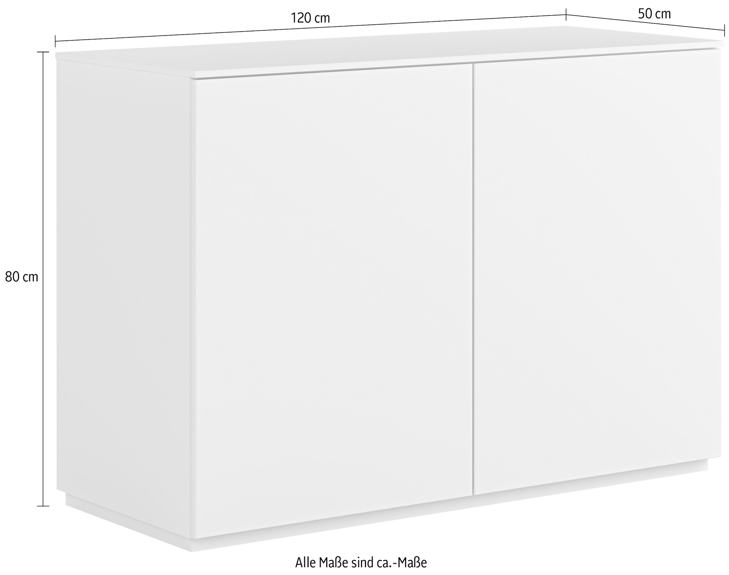 TemaHome Sideboard »Join«, Push-to-Open-Funktion, aus schöner Honeycomb-Bauweise, Breite 120 cm