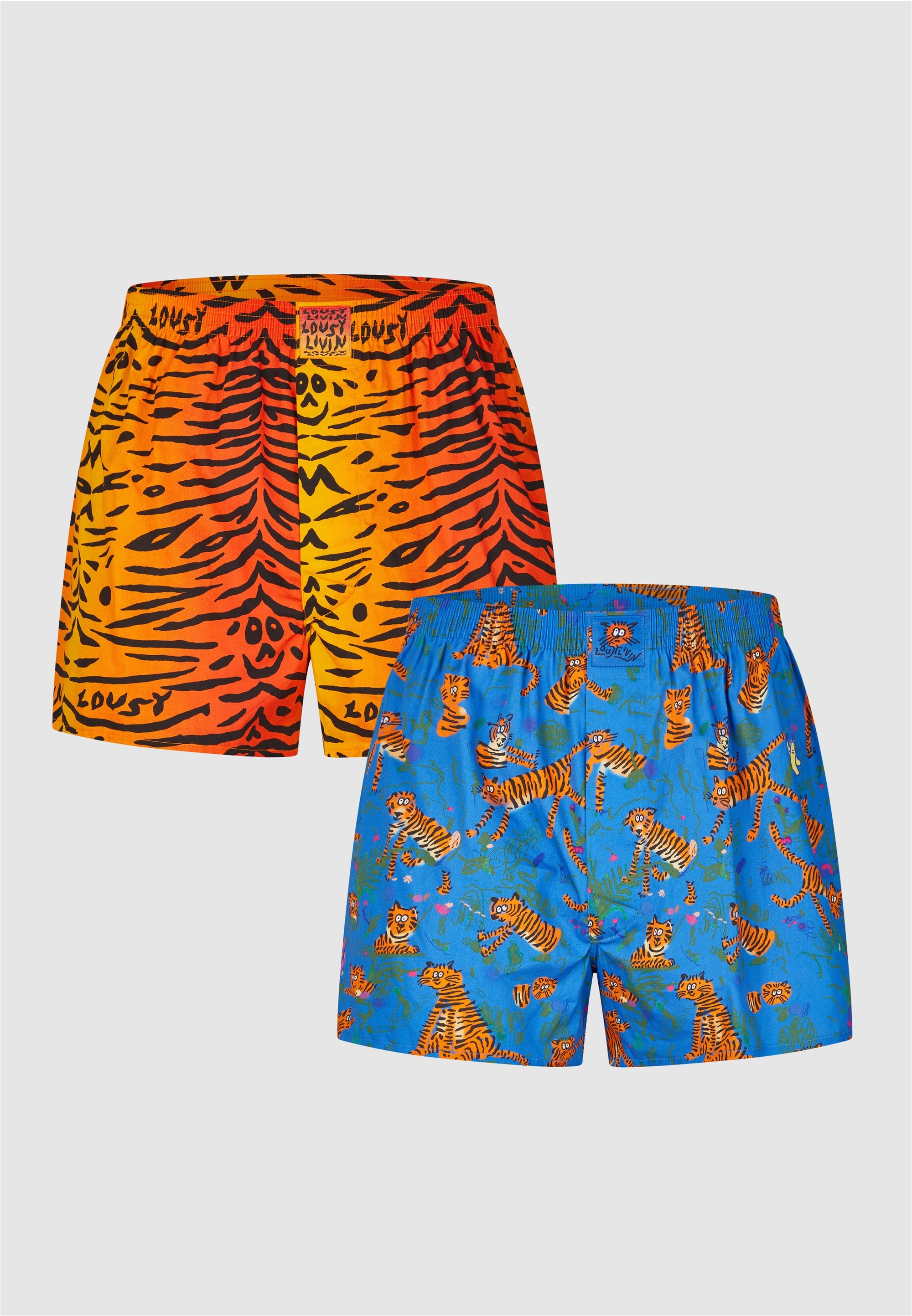 Lousy Livin Boxershorts »2Pack Boxershorts Tiger«, mit lockerem Schnitt