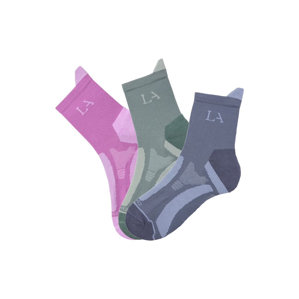 LASCANA ACTIVE Wandersocken, (Set, 3 Paar)