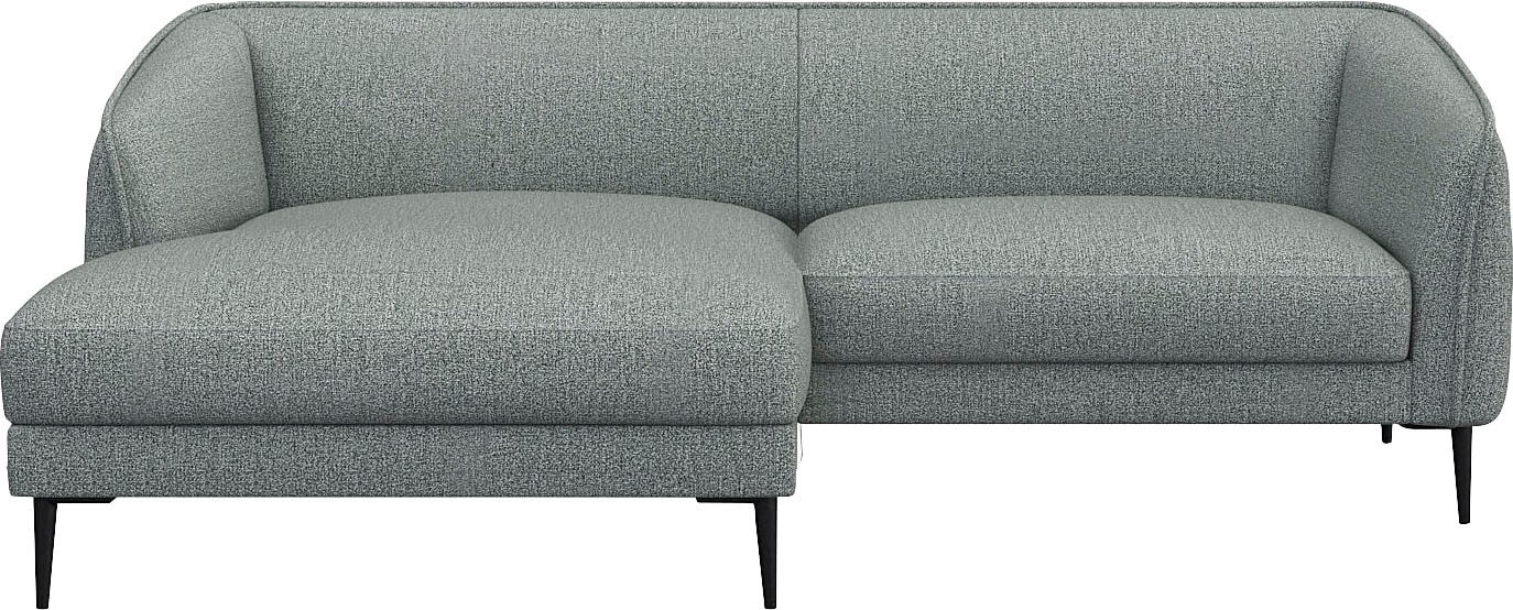 FLEXLUX Ecksofa "Belle Designsofa, bequem durch Kaltschaum im Sitz", Skandi günstig online kaufen