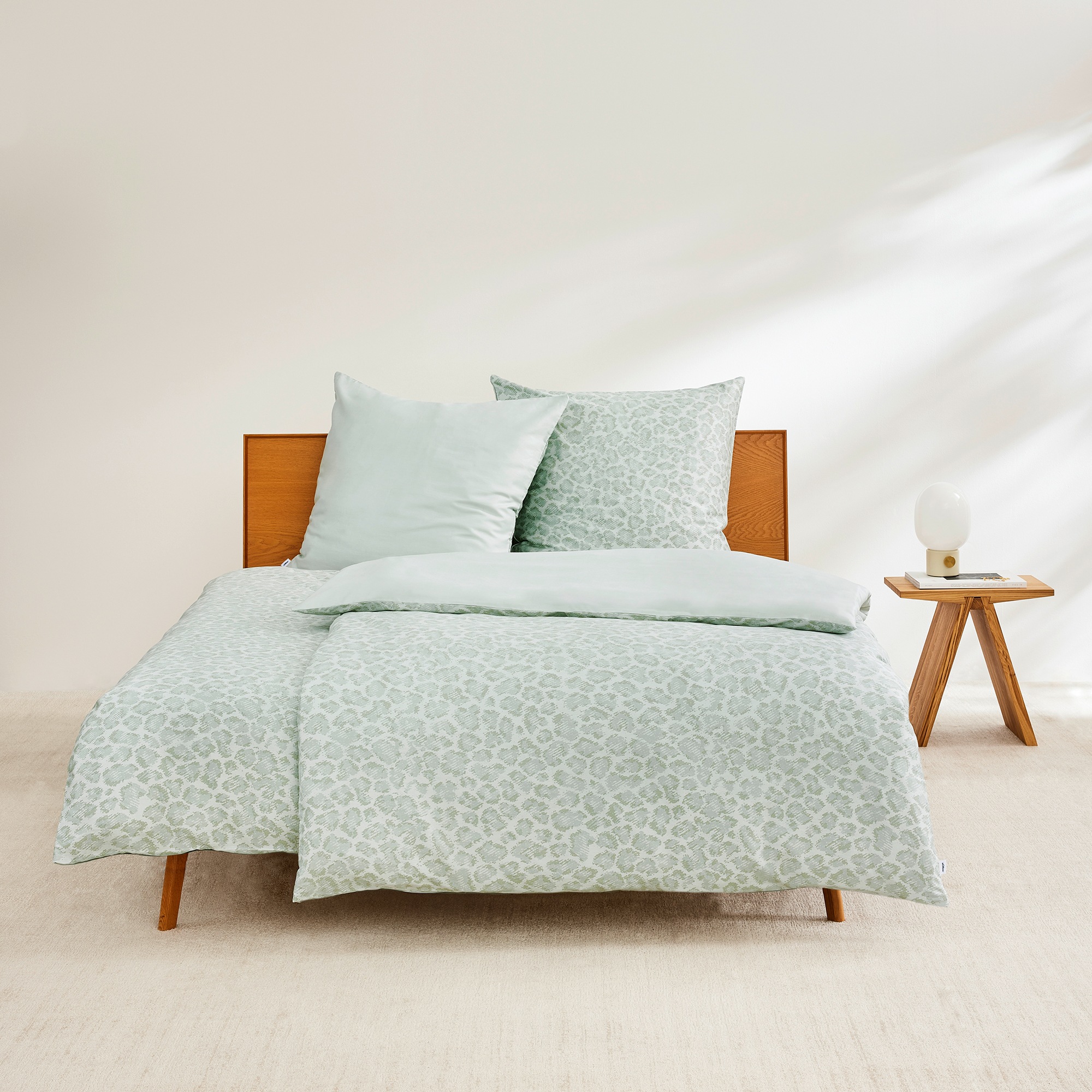 s.Oliver Bettwäsche "Satinbettwäsche s.Oliver" 2 Stk. im modernen Leo-Look günstig online kaufen