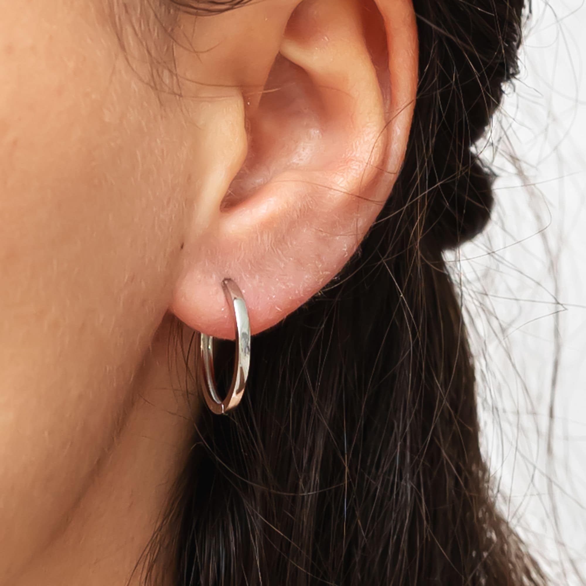 dKeniz Paar Creolen »925-Sterling Silber rhodiniert Glänzend 1,8cm«
