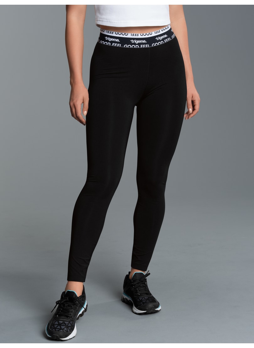 Trigema Leggings "TRIGEMA Sportleggings mit Elastikbund", (1 tlg.)