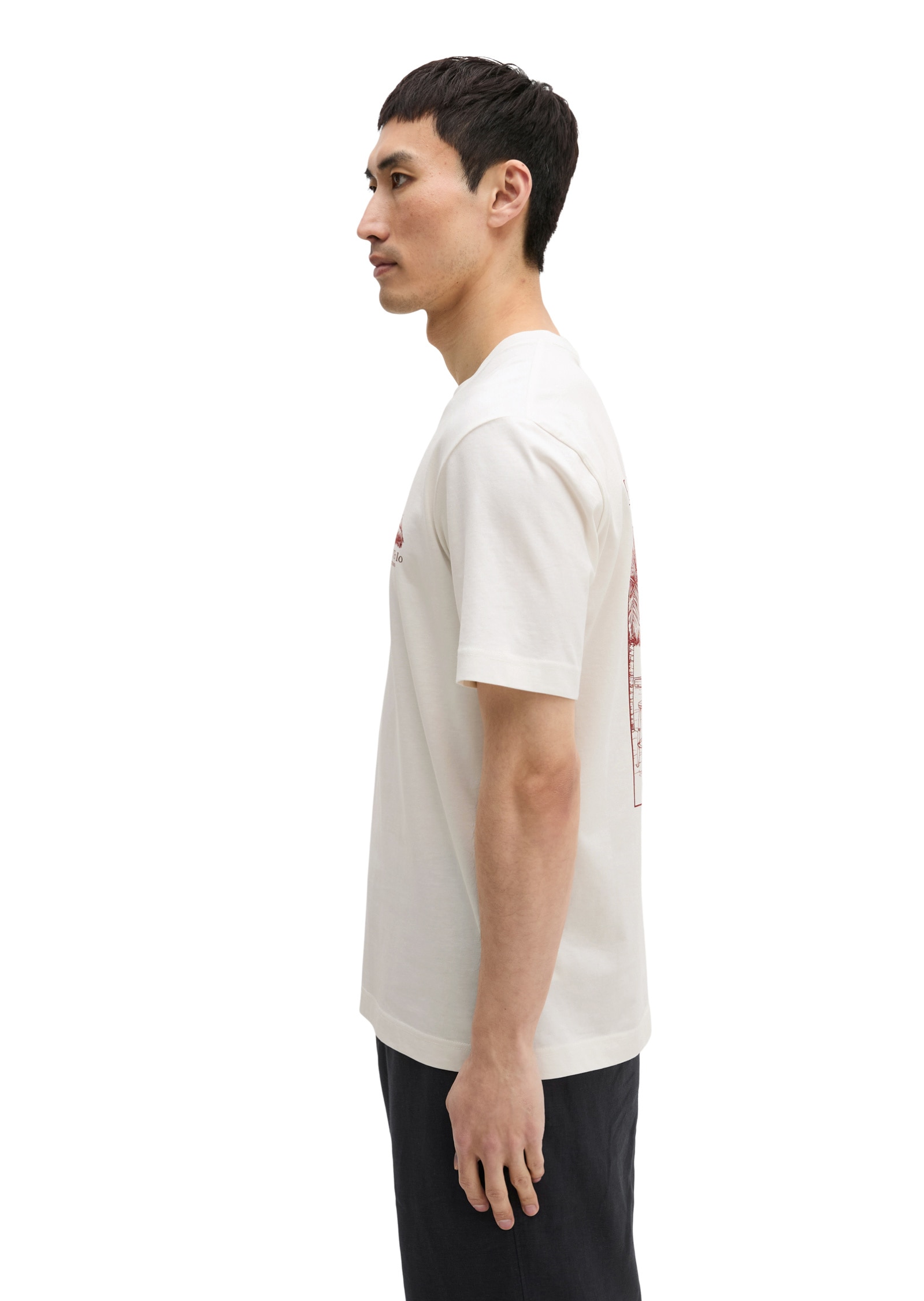 Marc O'Polo T-Shirt »mit sommerlichem Rückenprint«