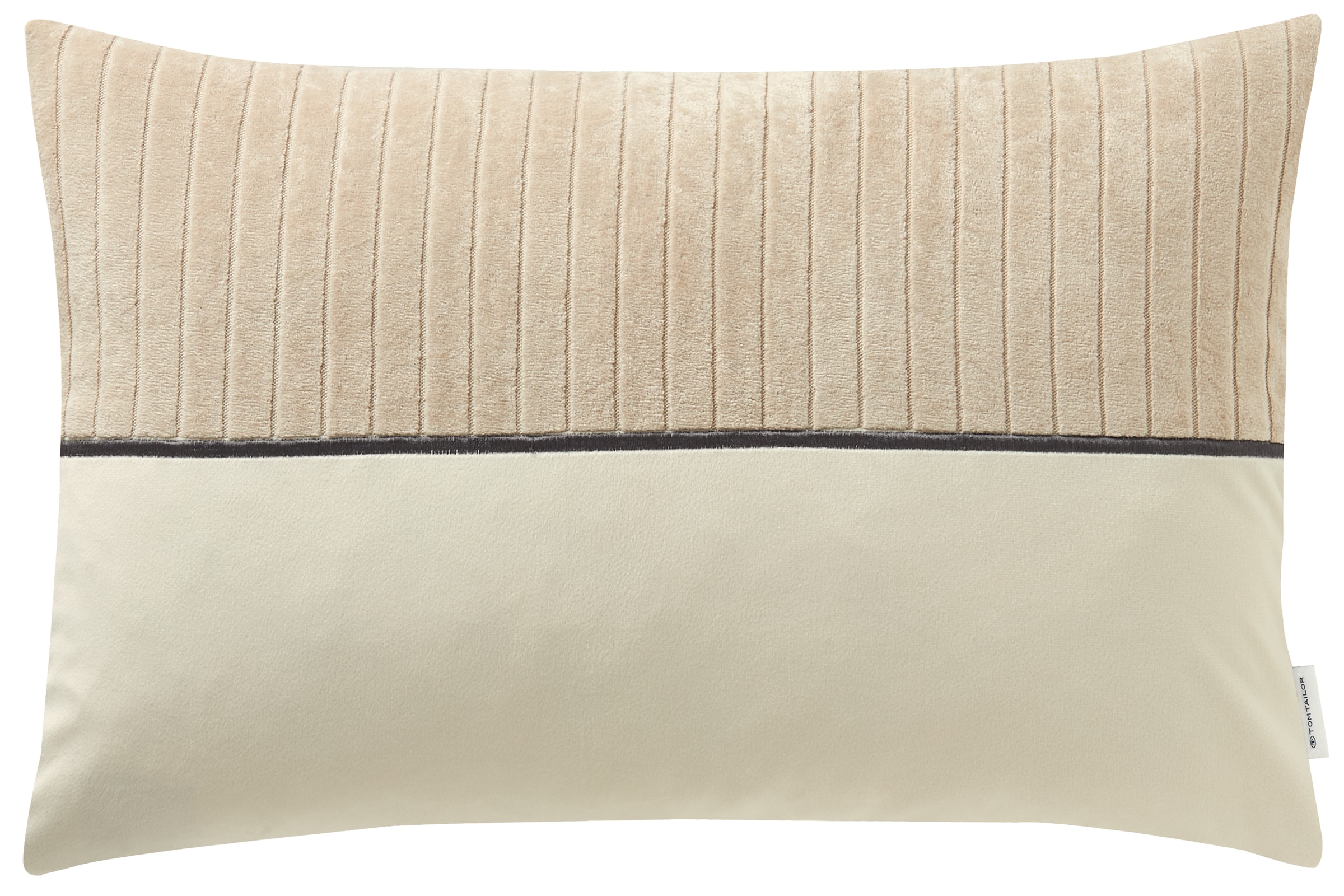 TOM TAILOR HOME Kissenhülle "Cord" mit Stickerei günstig online kaufen
