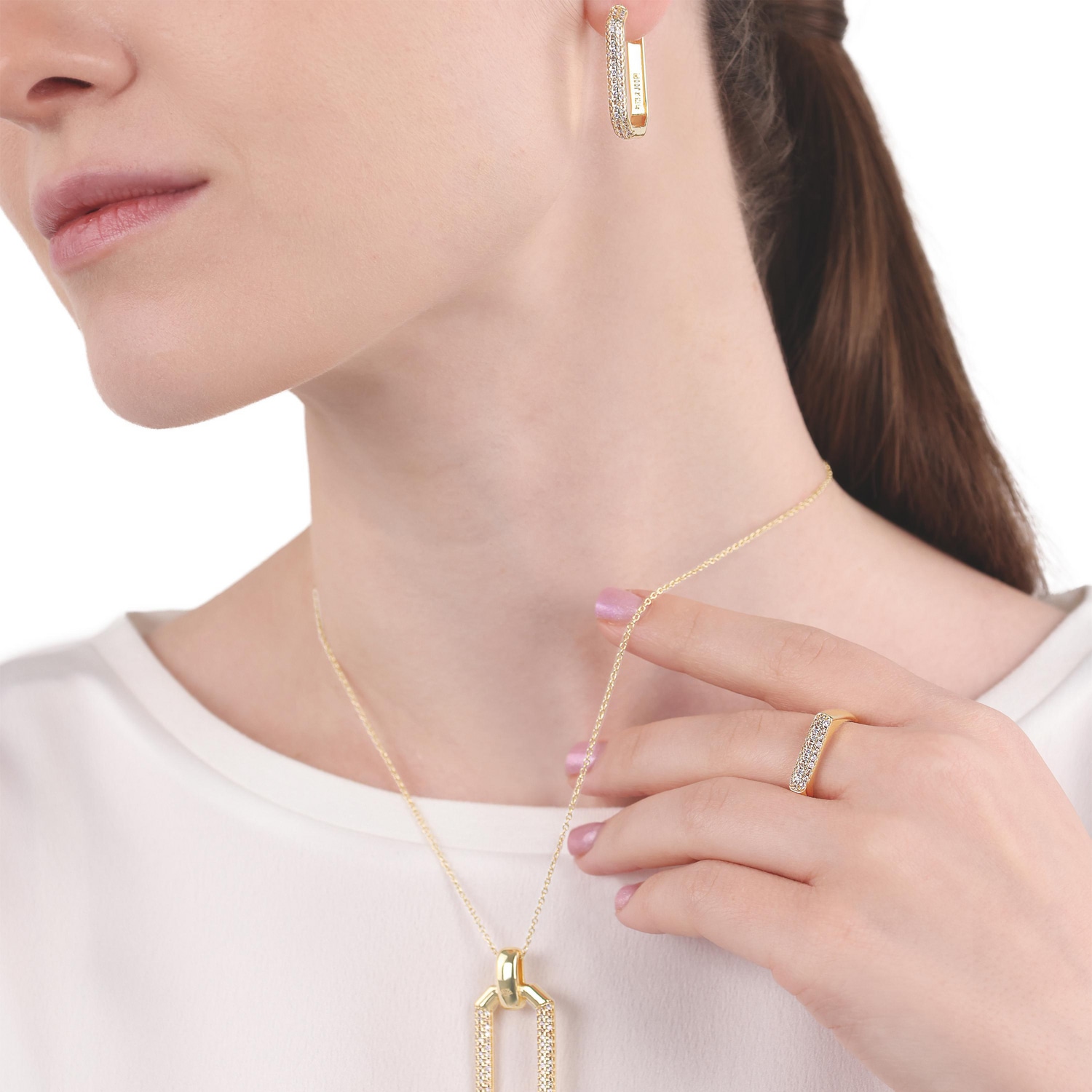 JOOP! Kette mit Anhänger mit Zirkonia (synth.)