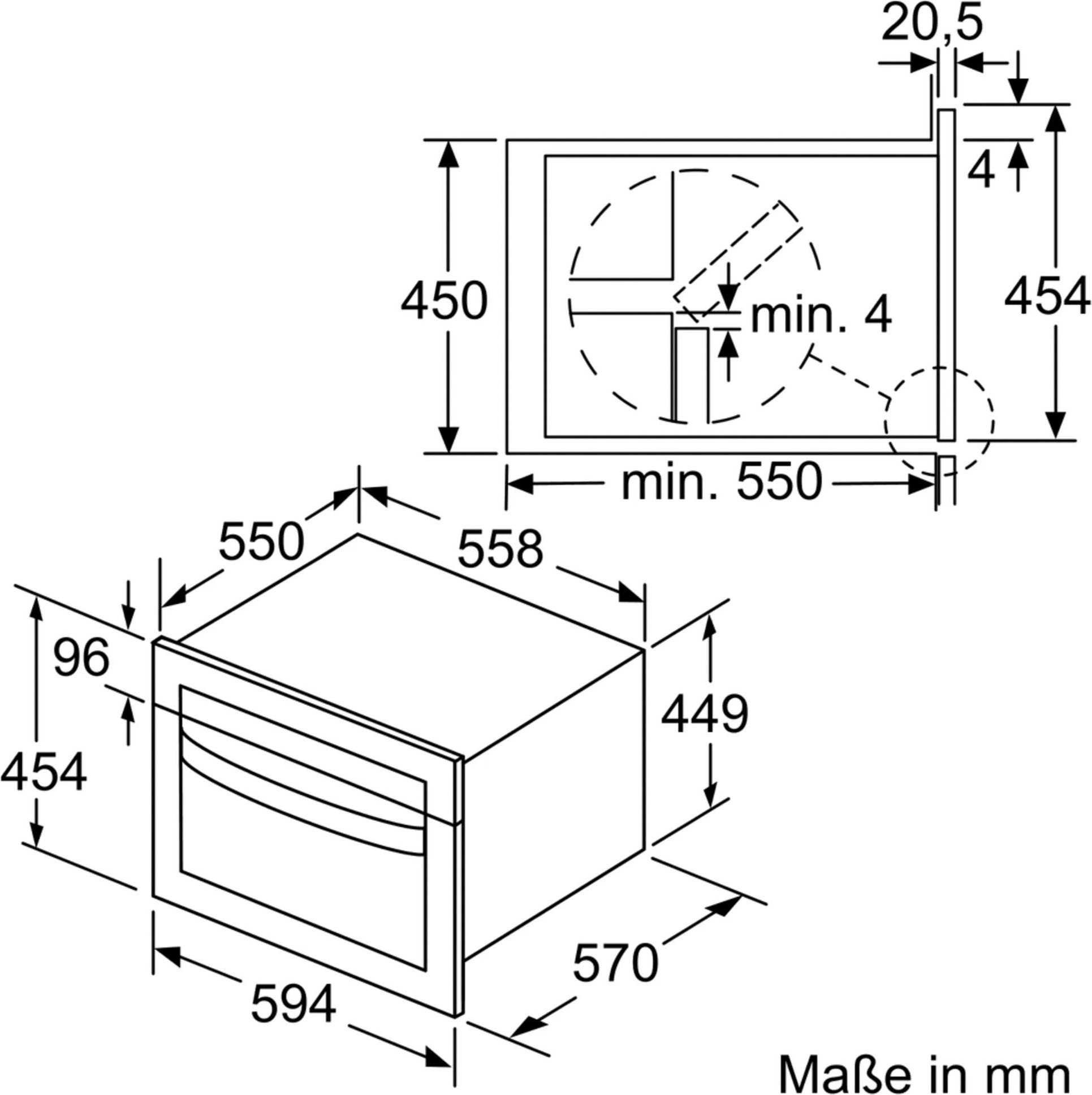 SIEMENS Einbau-Mikrowelle »CM585AGS0«, Mikrowelle, mit Heißluft