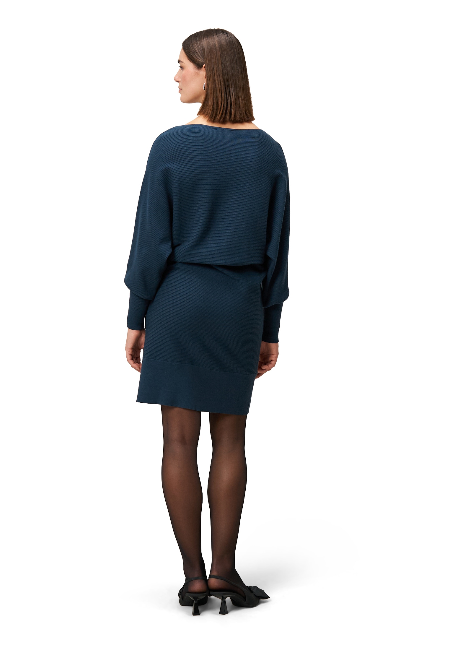 Zero Strickkleid »Damen strukturiert U-Boot Ausschnitt« Ohne Tasche Plain/ohne Details