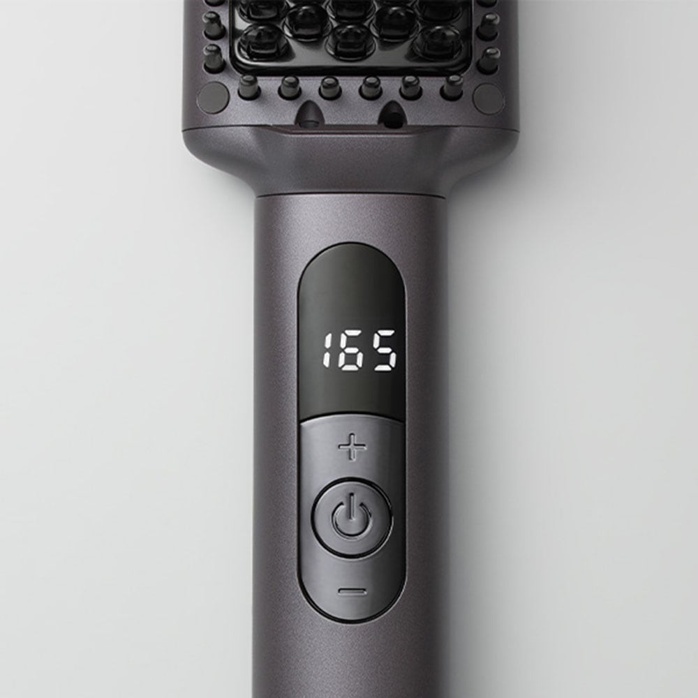 Medion® Glätteisen »Haarglättbürste HB1 (MD19859)«, Keramik-Turmalin, Keramik/Turmalin beschichtete Borsten, Ionen-Technologie