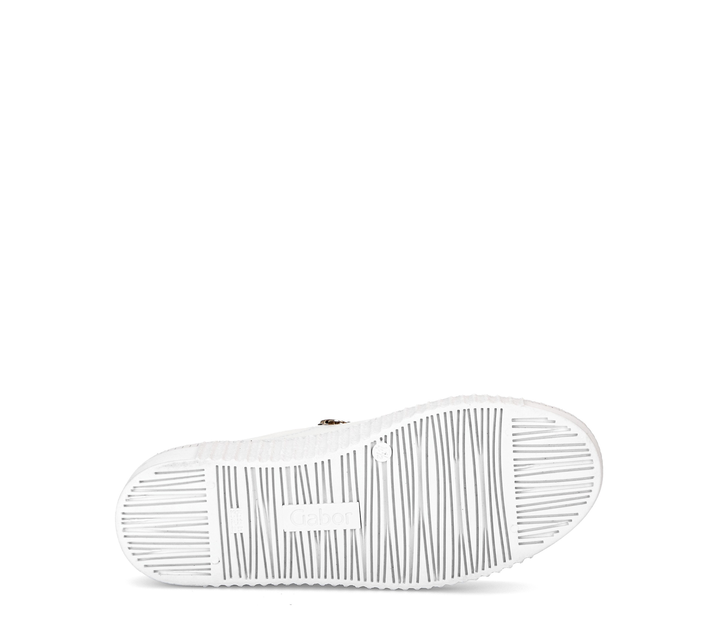 Gabor Plateausneaker  Freizeitschuh, Halbschuh, Schnürschuh mit dezentem Fersenbesatz