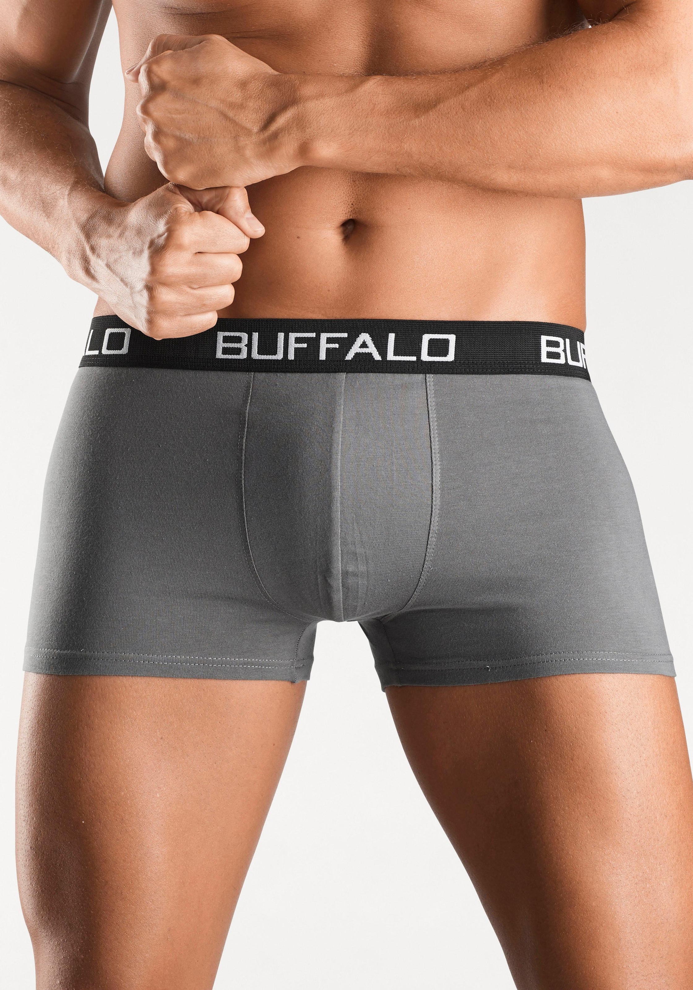 Thumbnail - Buffalo Boxer "Boxershorts für Herren" Packung, 4 Stk. aus Baumwoll-Mix