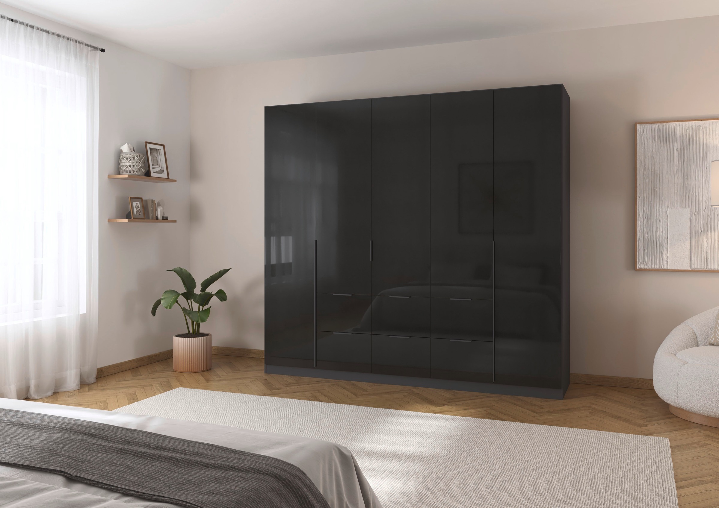 OTTO home Drehtürenschrank "Kleiderschrank Schrank Garderobe AGORDO mit Dek günstig online kaufen