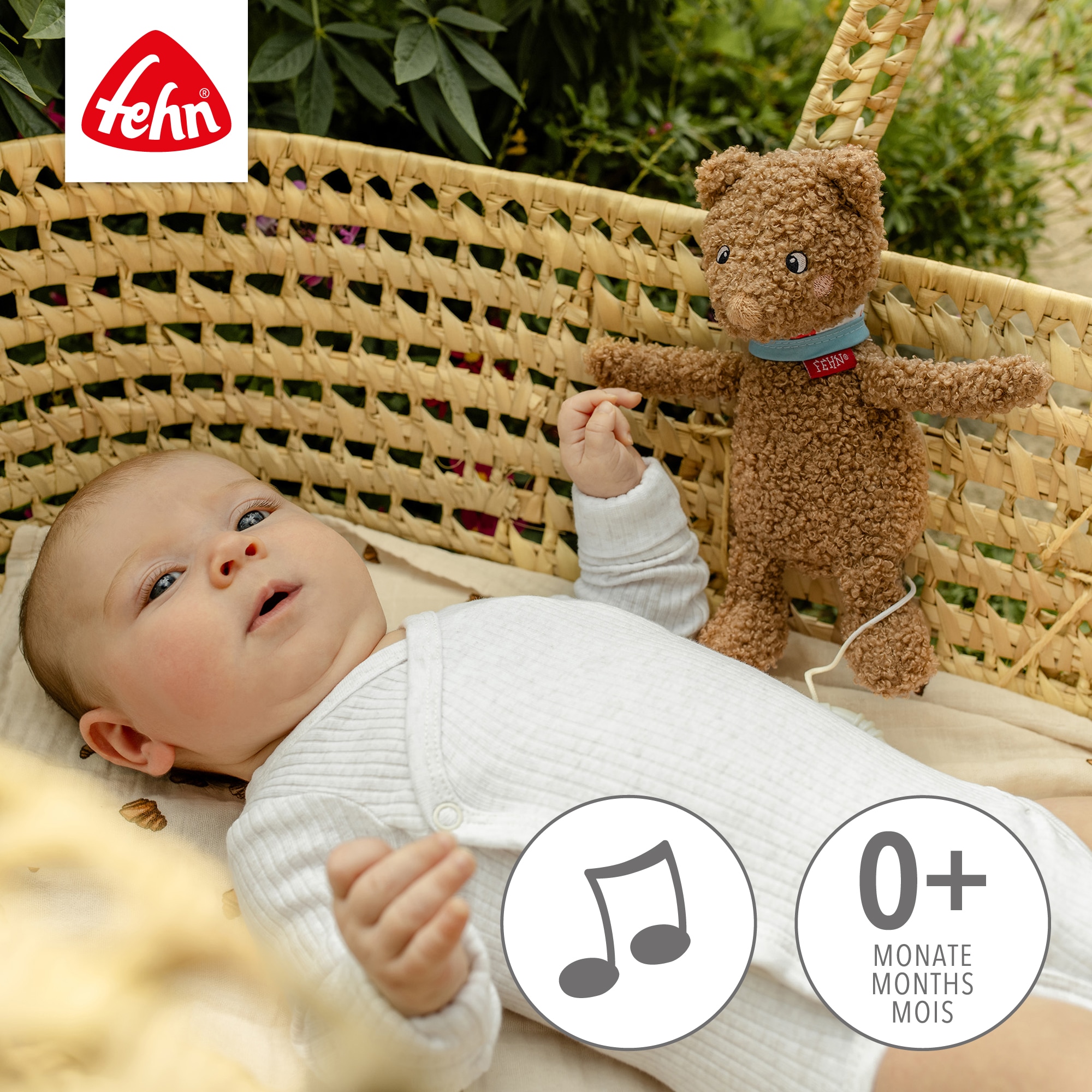 Fehn Spieluhr »FredErik, Mini-Spieluhr Bär«