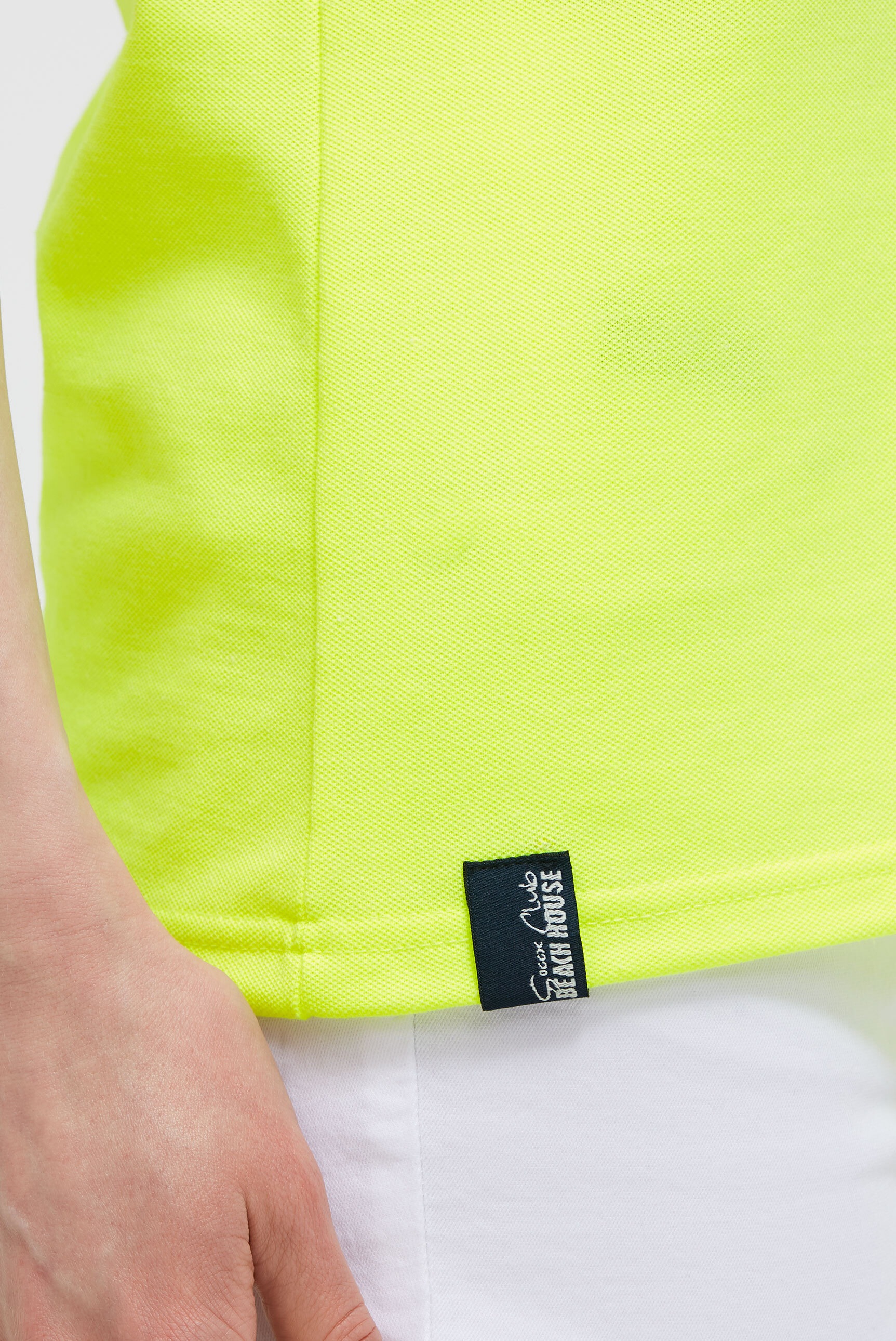 SOCCX Poloshirt mit Puff-Print