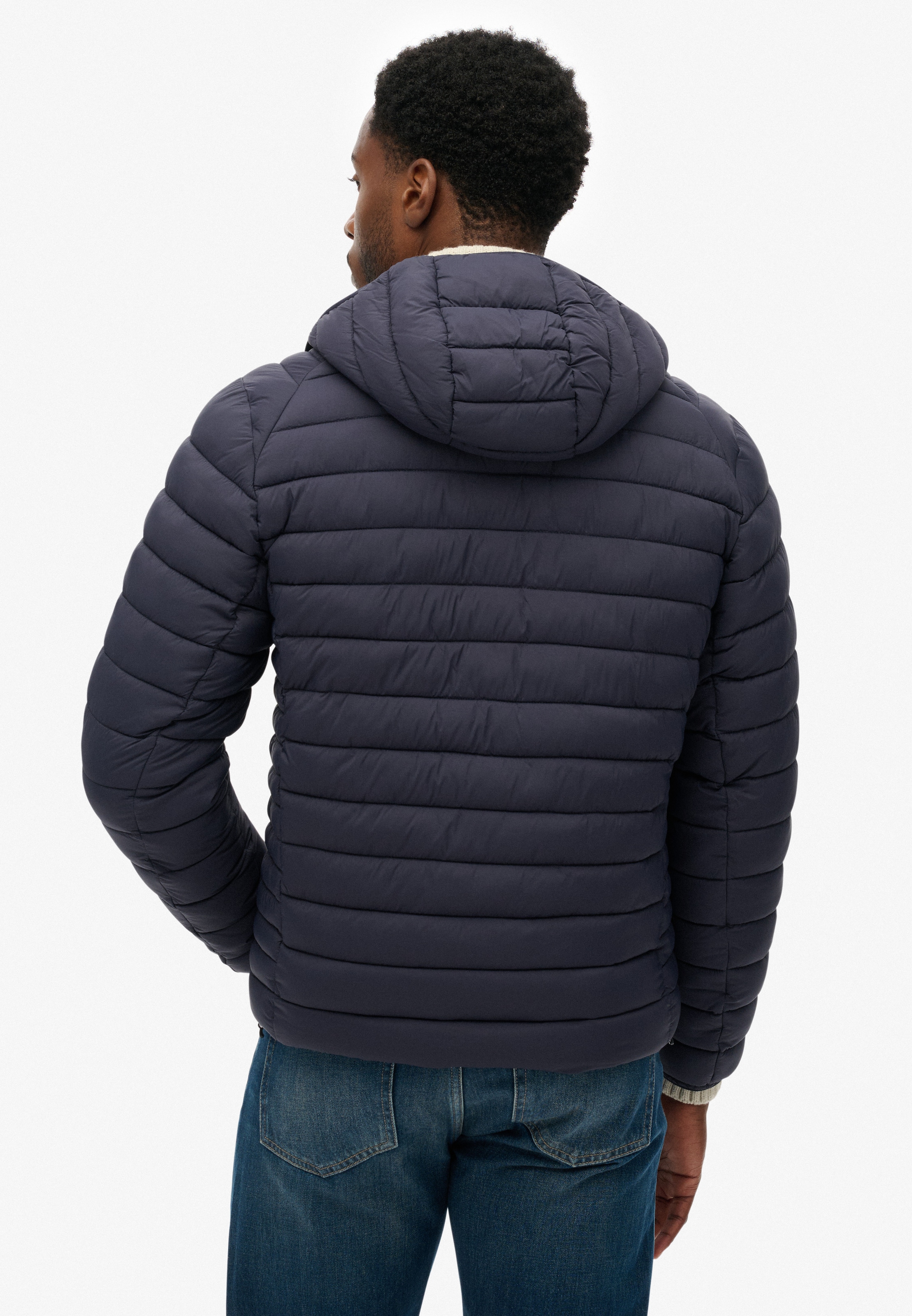Superdry Steppjacke »Hooded Fuji Lite Jacket« mit Kapuze slim fit Form, mit Kapuze
