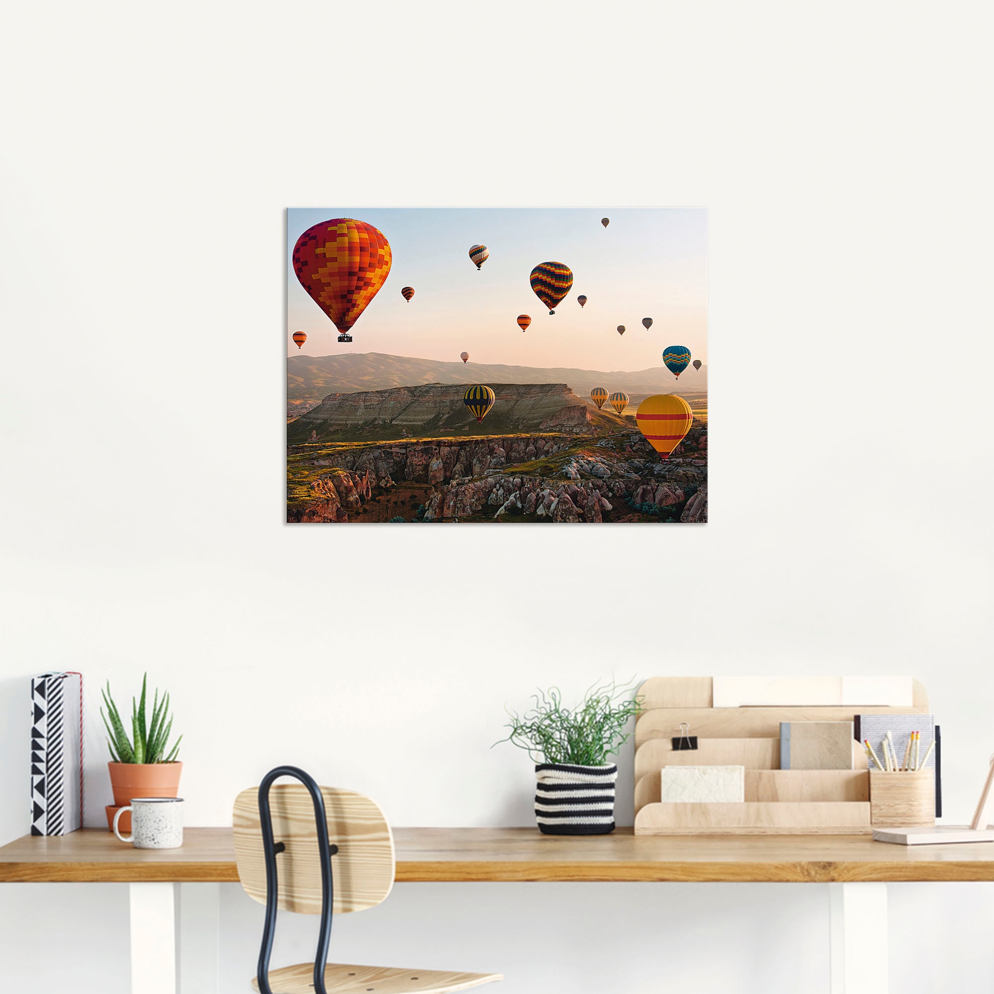 Artland Wandbild »Kappadokien Ballonfahrt«, Ballonfahren, (1 St.), als Leinwandbild, Poster in verschied. Größen