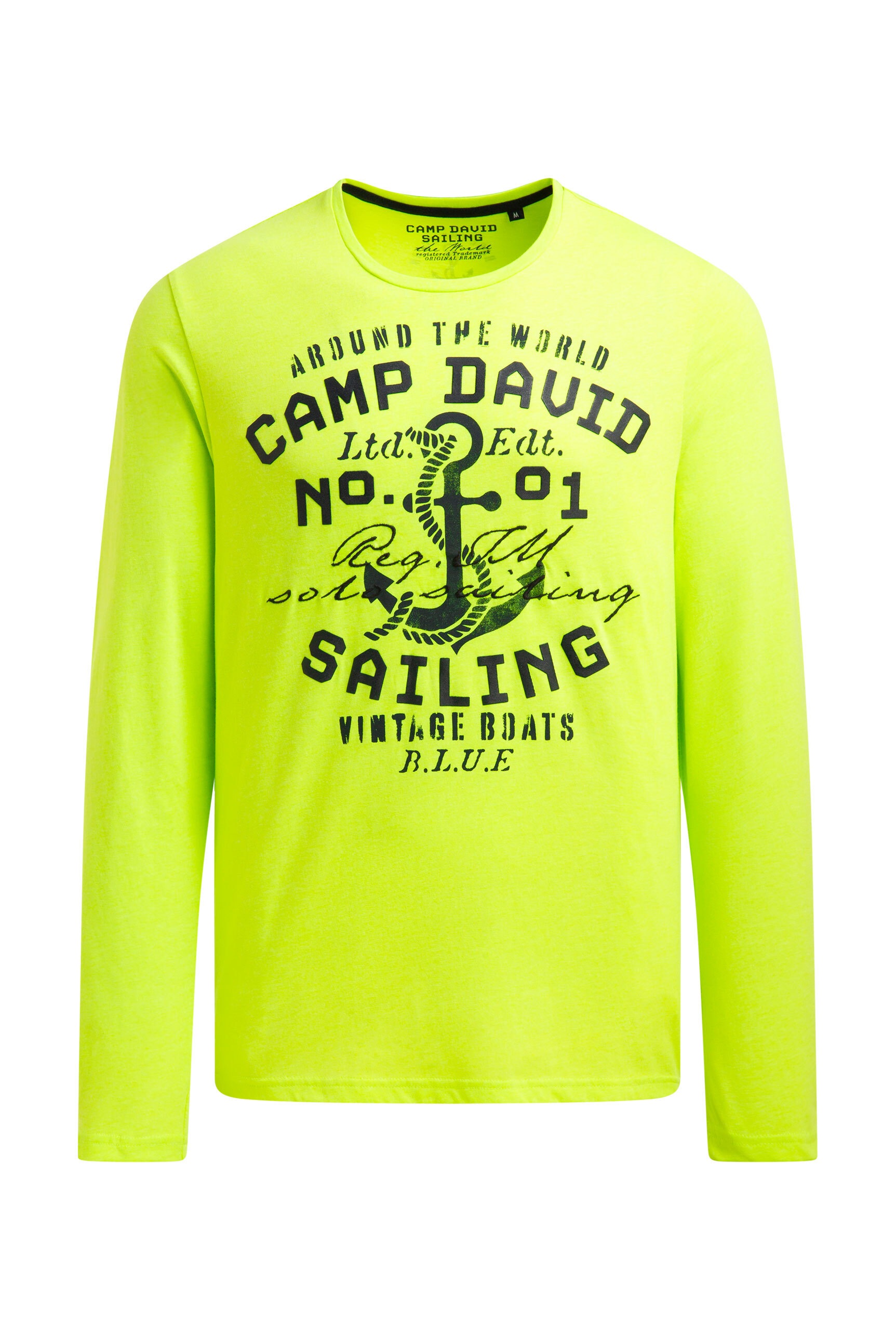 CAMP DAVID Rundhalsshirt aus Baumwolle