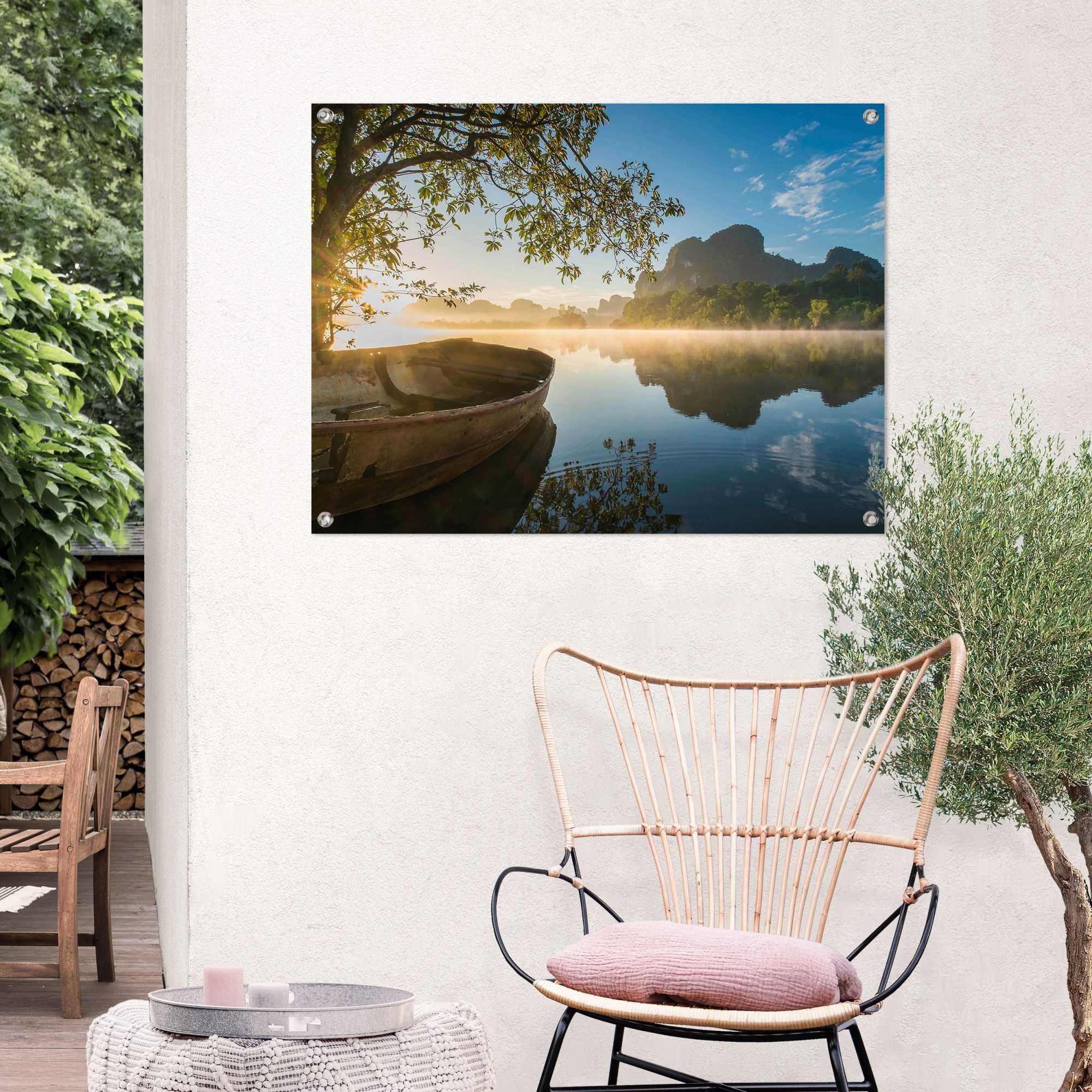 Reinders Poster "Boot auf dem See", Outdoor für Garten oder Balkon günstig online kaufen