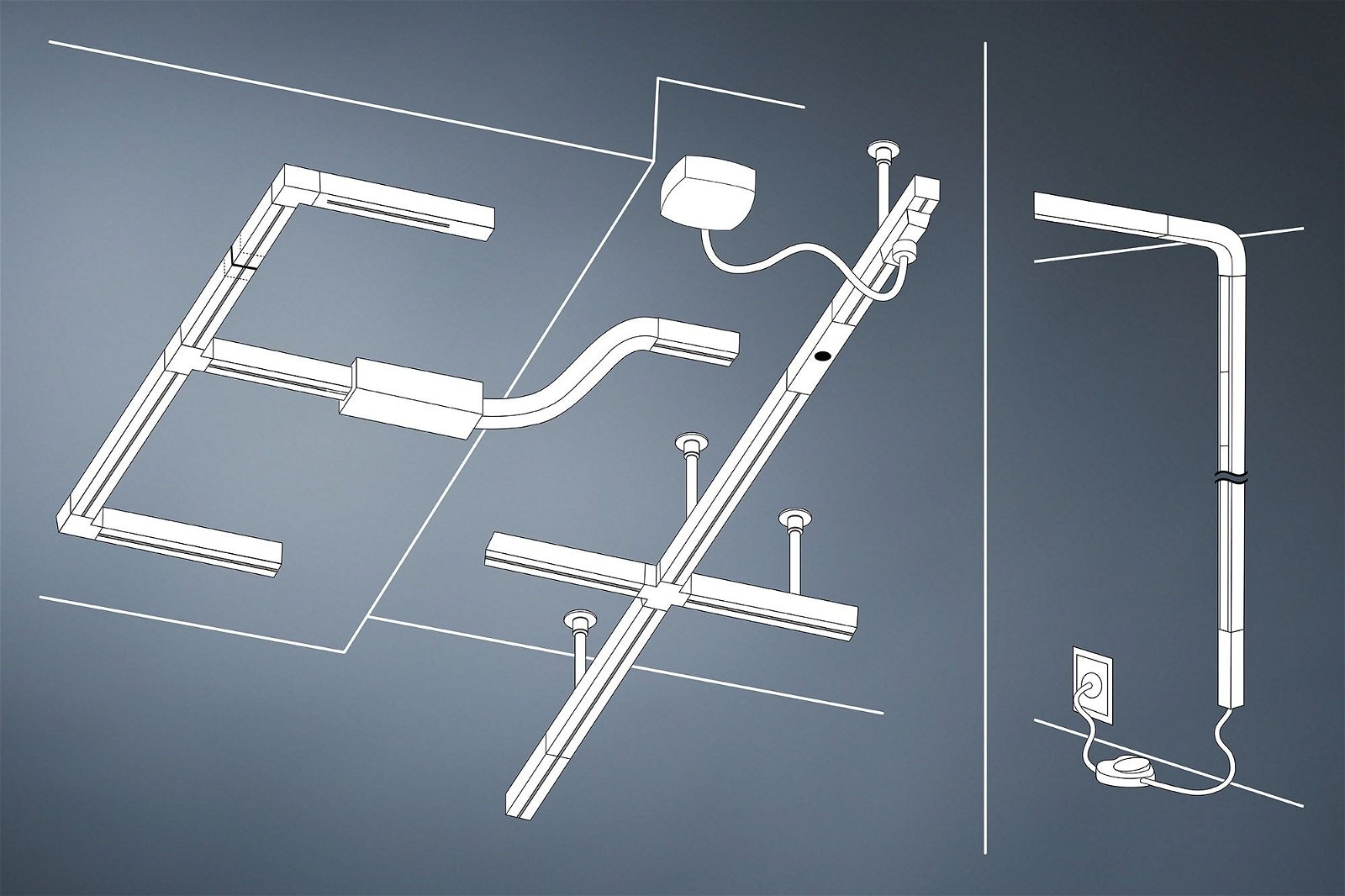 Paulmann L-Verbinder für Schienensystem »URail« beleuchtet, 5,3 Watt