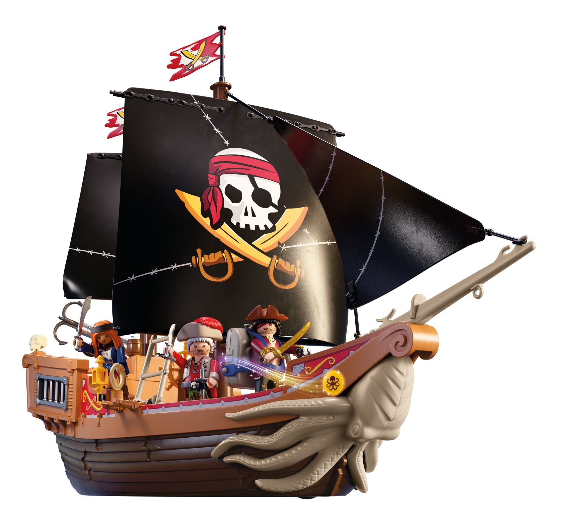 Playmobil® Konstruktions-Spielset »Playmobil Hi! Ready-To-Play Set Piraten (71530), Pirates« Made in Europe