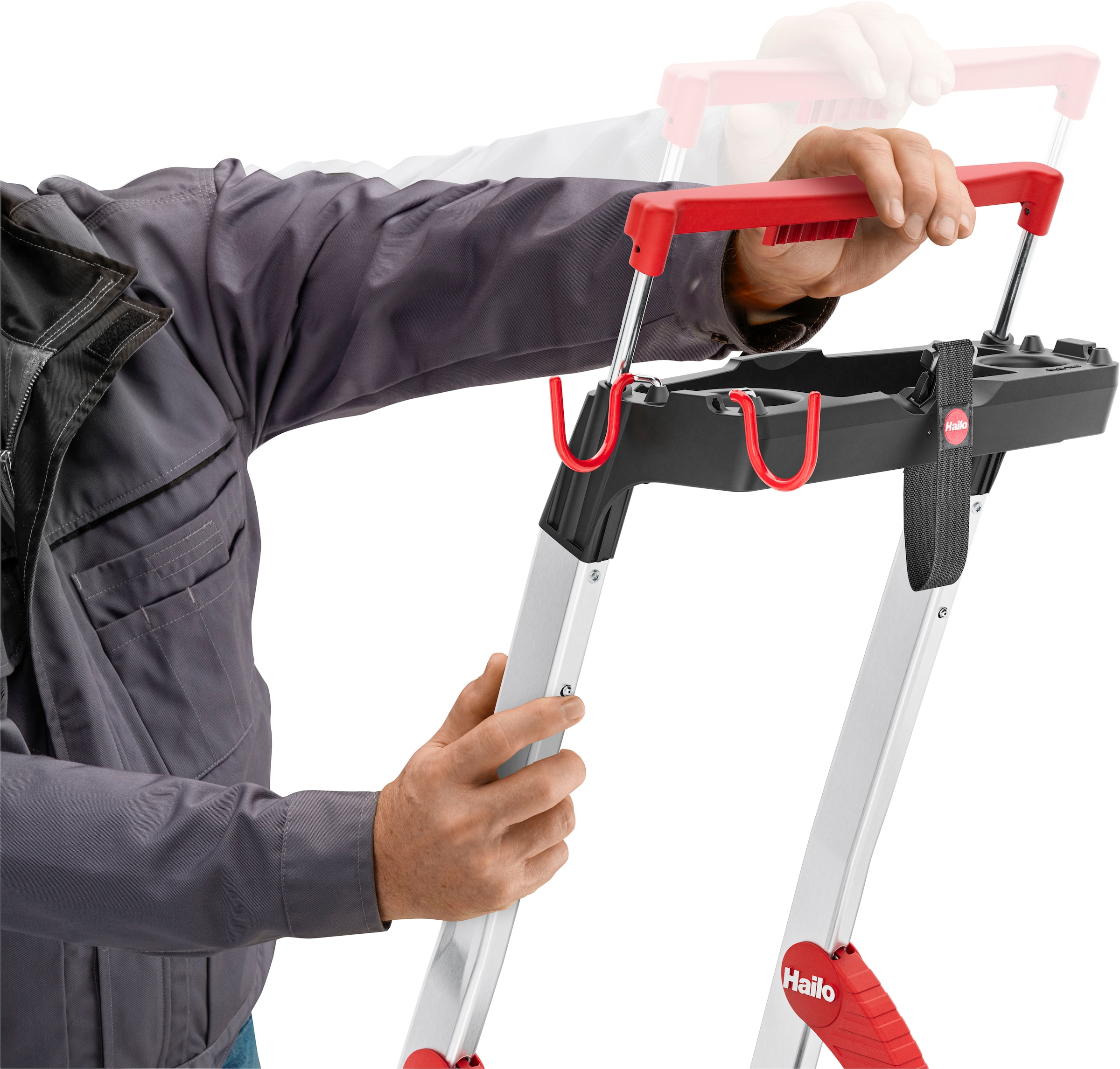 Hailo Stehleiter »L100 TopLine« Alu-Sicherheits-Stehleiter  5 Stufen