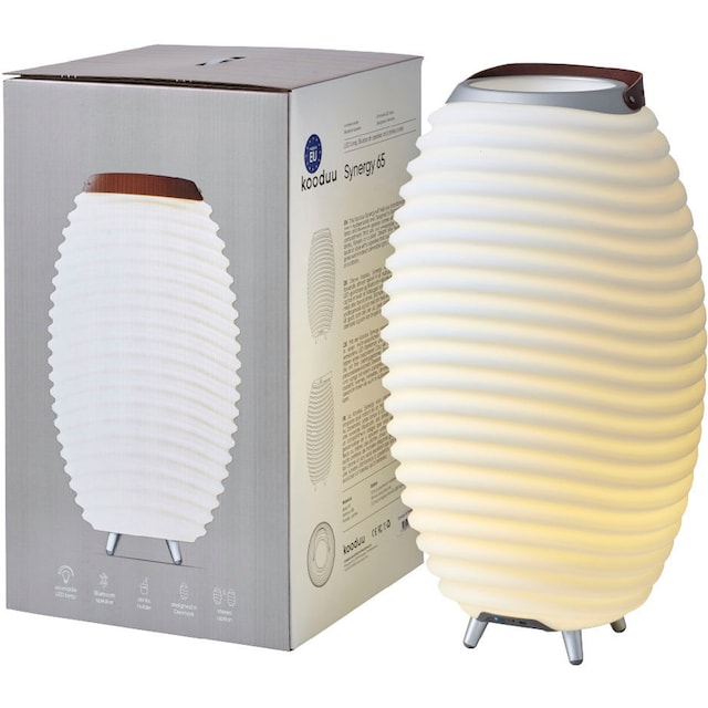 kooduu LED Stehlampe »Synergy 65«, 1 flammig-flammig, Hygge-Design,Bluetooth  Lautsprecher (Akku),Sektkühler,TWS Stereo Sound | BAUR