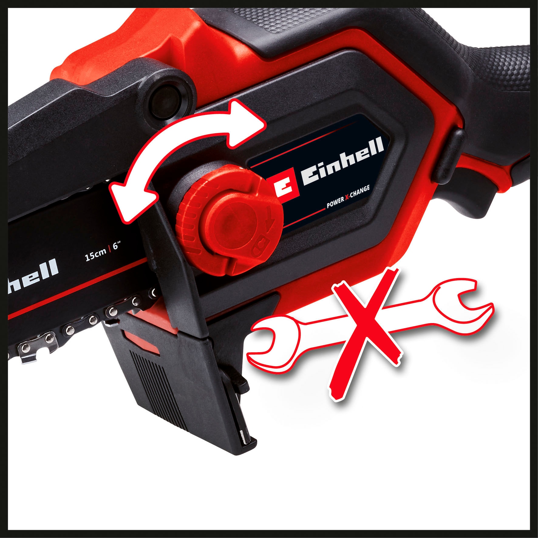 Einhell Akku-Kettensäge »»GE-PS 18/15 Li Bag Kit««, Inkl. 2,5 Ah Akku und Ladegerät