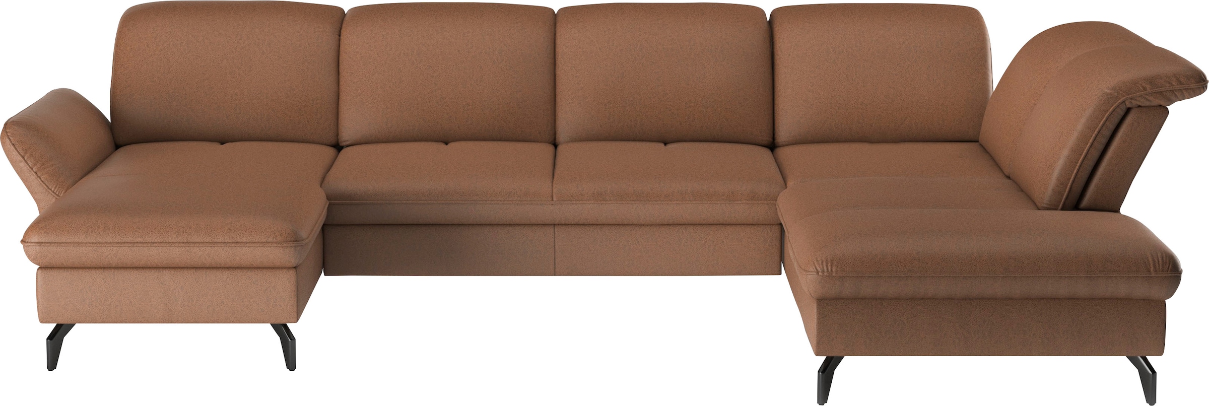 sit&more Wohnlandschaft "Leandro U-Form" Wahlweise mit Bett-, Kopfteil - un günstig online kaufen