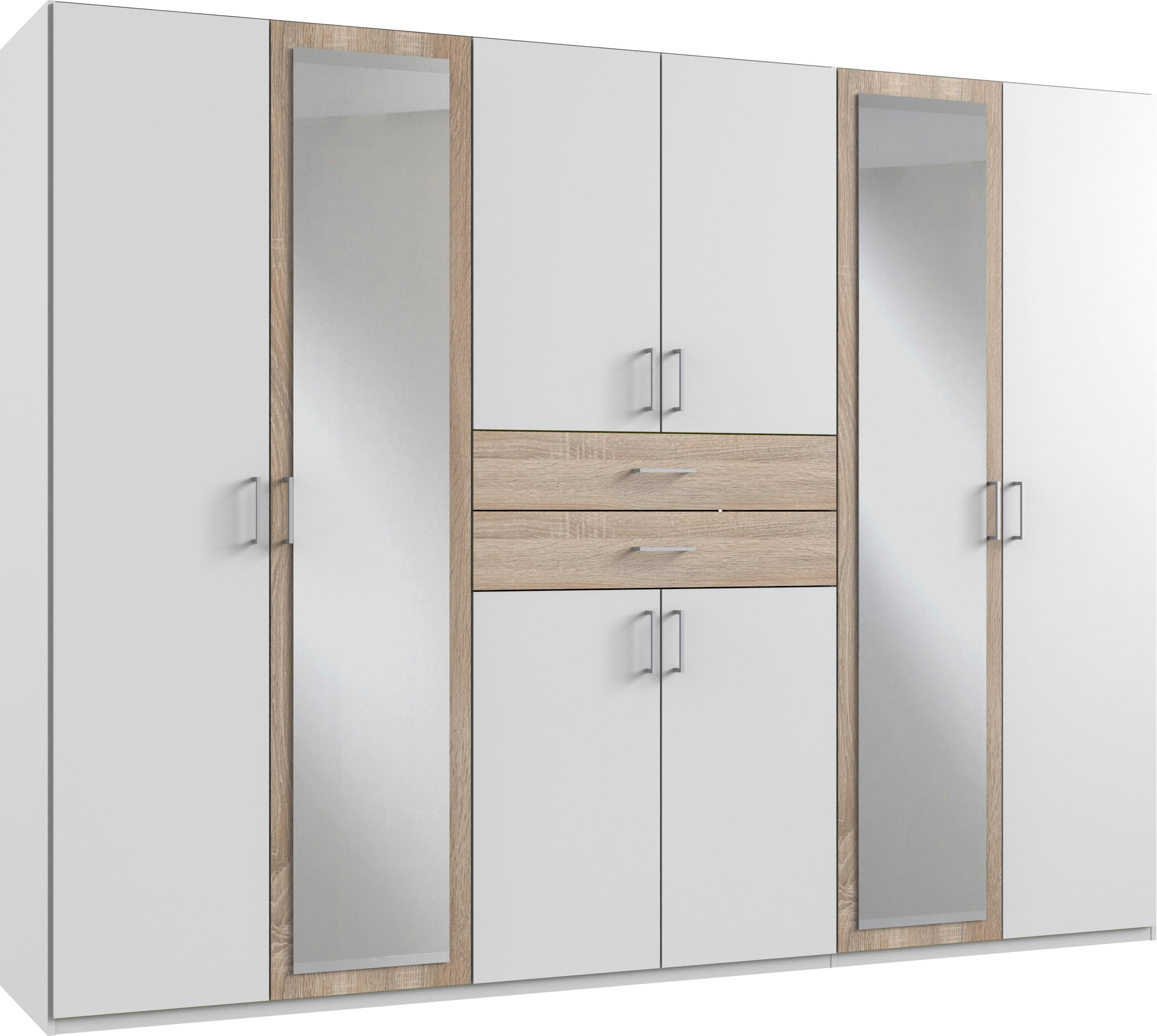 Wimex Kleiderschrank "Diver Drehtürenschrank mit Spiegel, in der Breite 270cm" Bestseller Schlafzimmerschrank wahlweise 3 Innenausstattungen