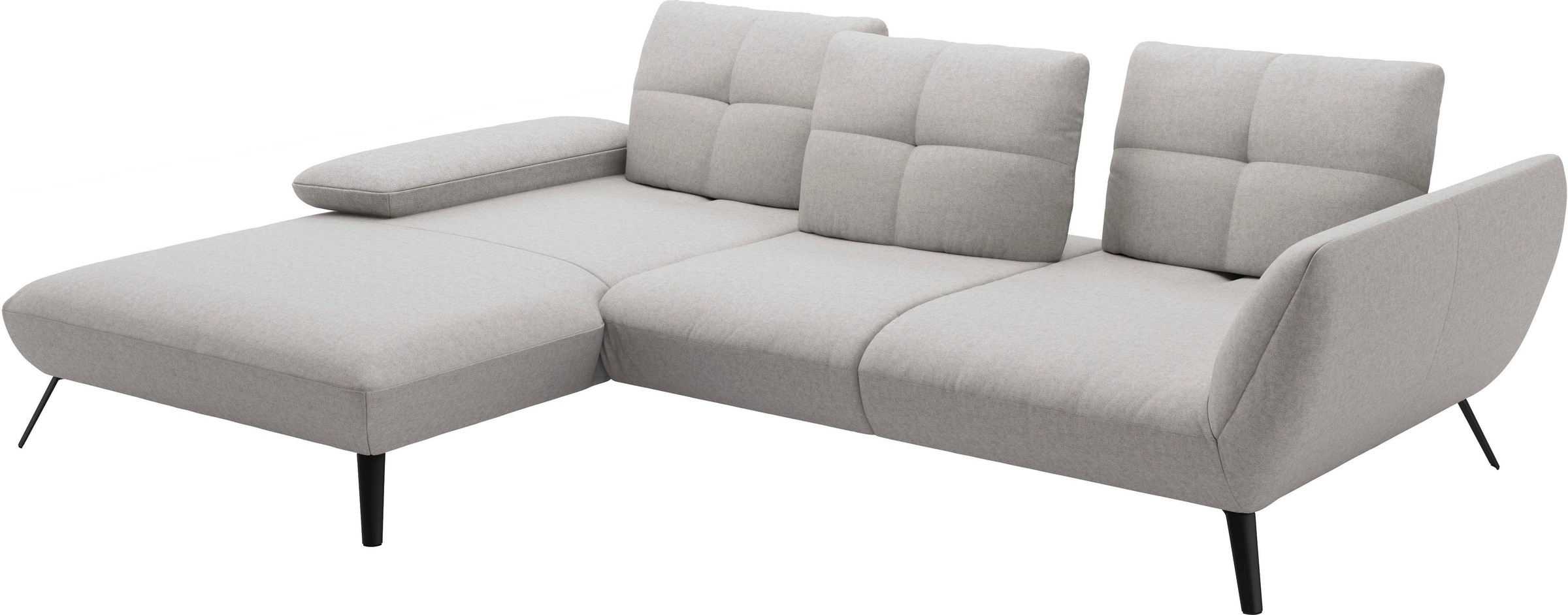 Places of Style Ecksofa »Mikado L-Form«, inkl. Sitztiefenverstellung und Armteilverstellung