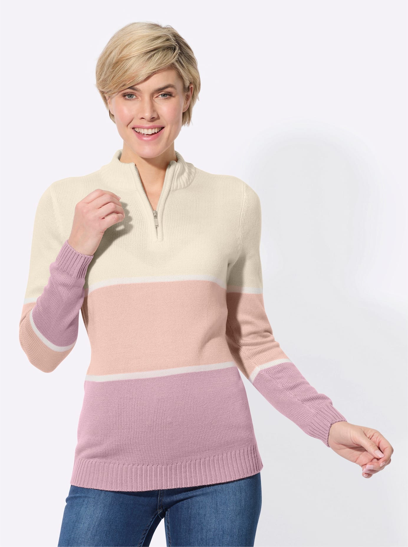 Classic Basics Stehkragenpullover "Pullover" günstig online kaufen