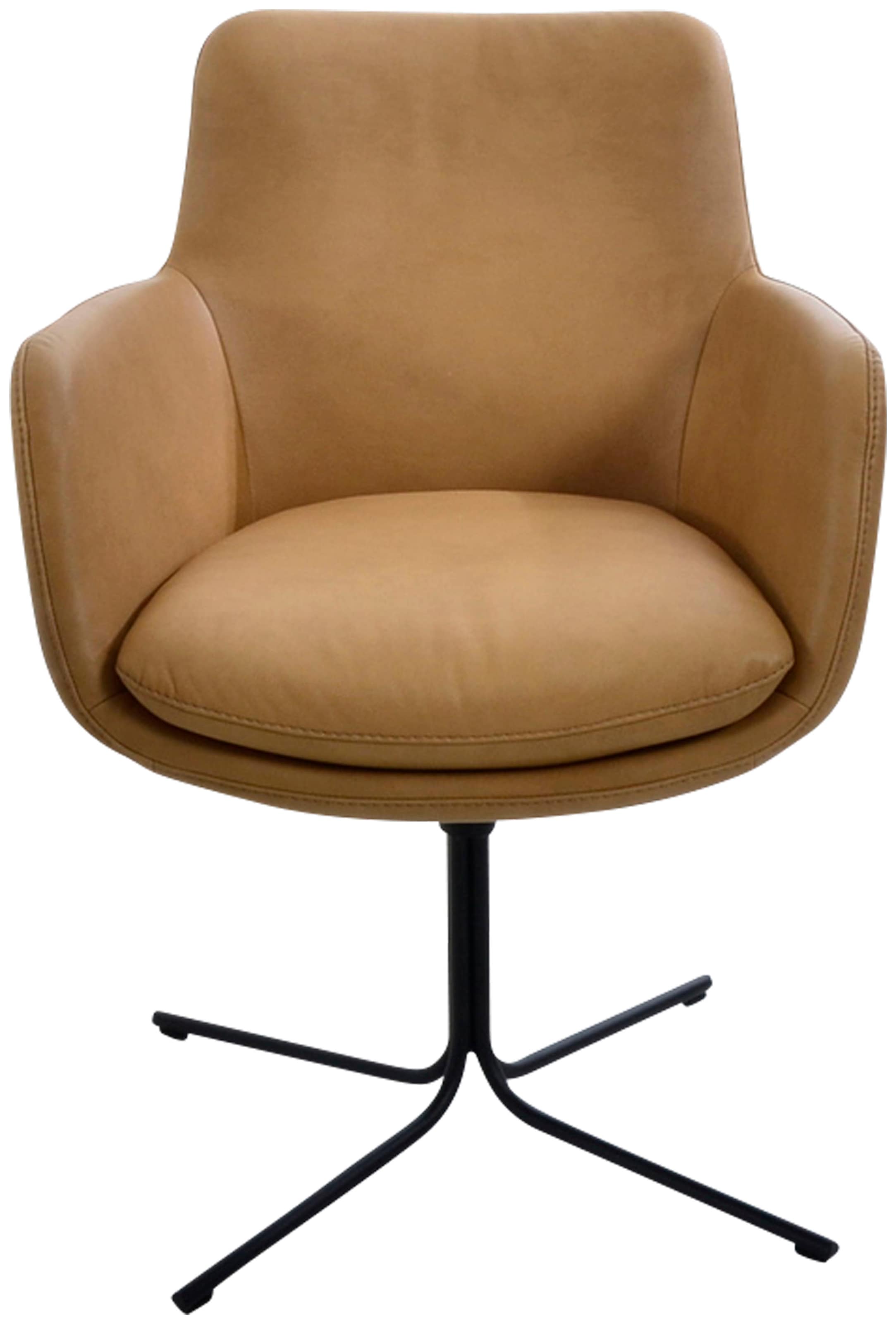 K+W Komfort & Wohnen Drehstuhl "Pego" () filigranem 4-Fuß-Gestell in schwar günstig online kaufen