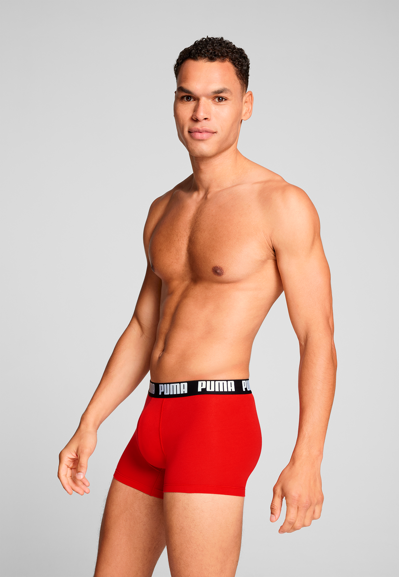 PUMA Boxershorts »PUMA MEN EVERYDAY BASIC BOXERS 2P«, (2er Pack), mit Logobund