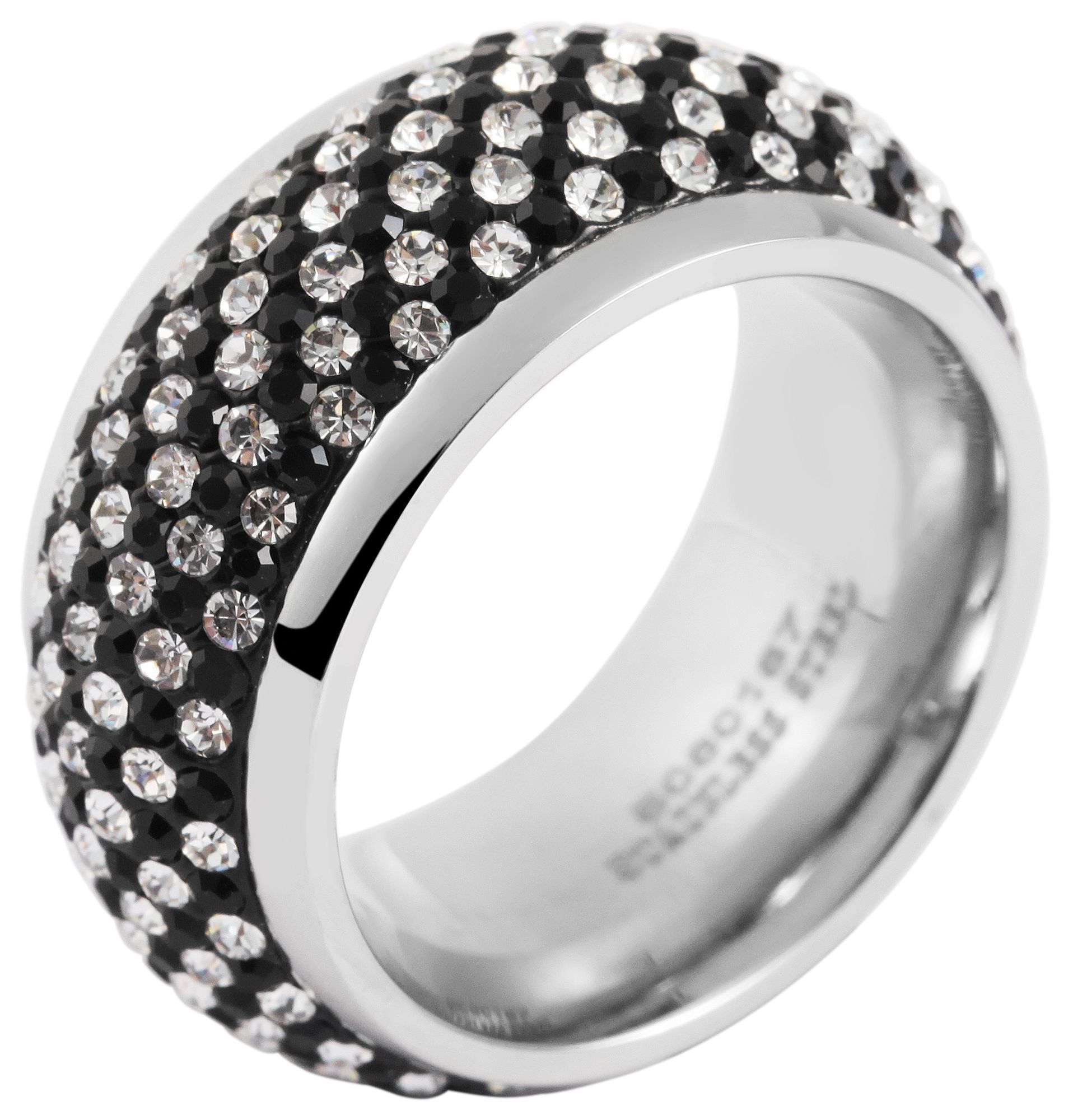 Fingerring ADELIA´S "Damen Ring aus Edelstahl" Gr. 58, silber, Fingerringe, Damen, 58, Edelstahl, Fingerring 2