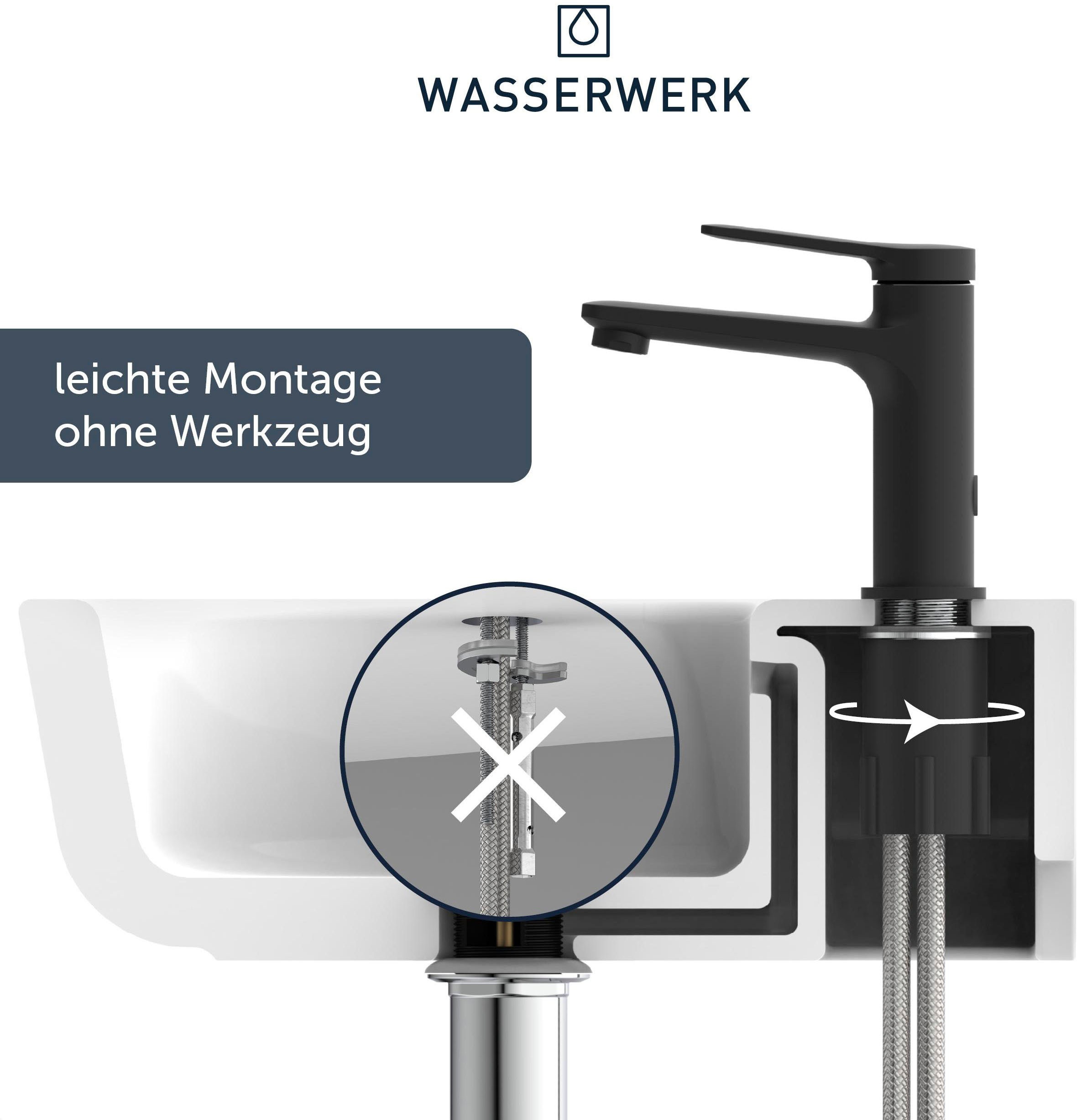 WASSERWERK Waschtischarmatur »WT 12«, inkl. Popup, wassersparend