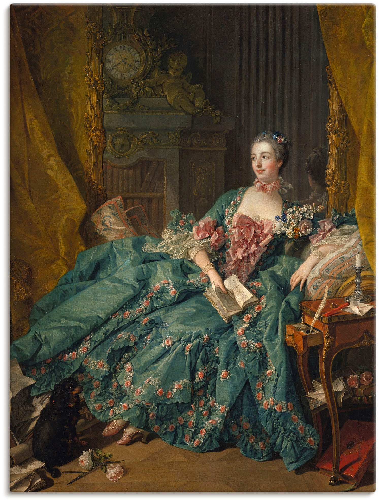 Artland Wandbild "Bildnis der Marquise de Pompadour. 1756" Frau 1 Stk. tlg. günstig online kaufen