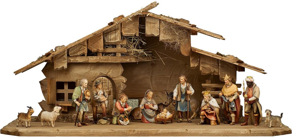 ULPE WOODART Krippenfigur »Drei Hirten, Weihnachtsdeko«, Handarbeit, hochwertige Holzschnitzkunst