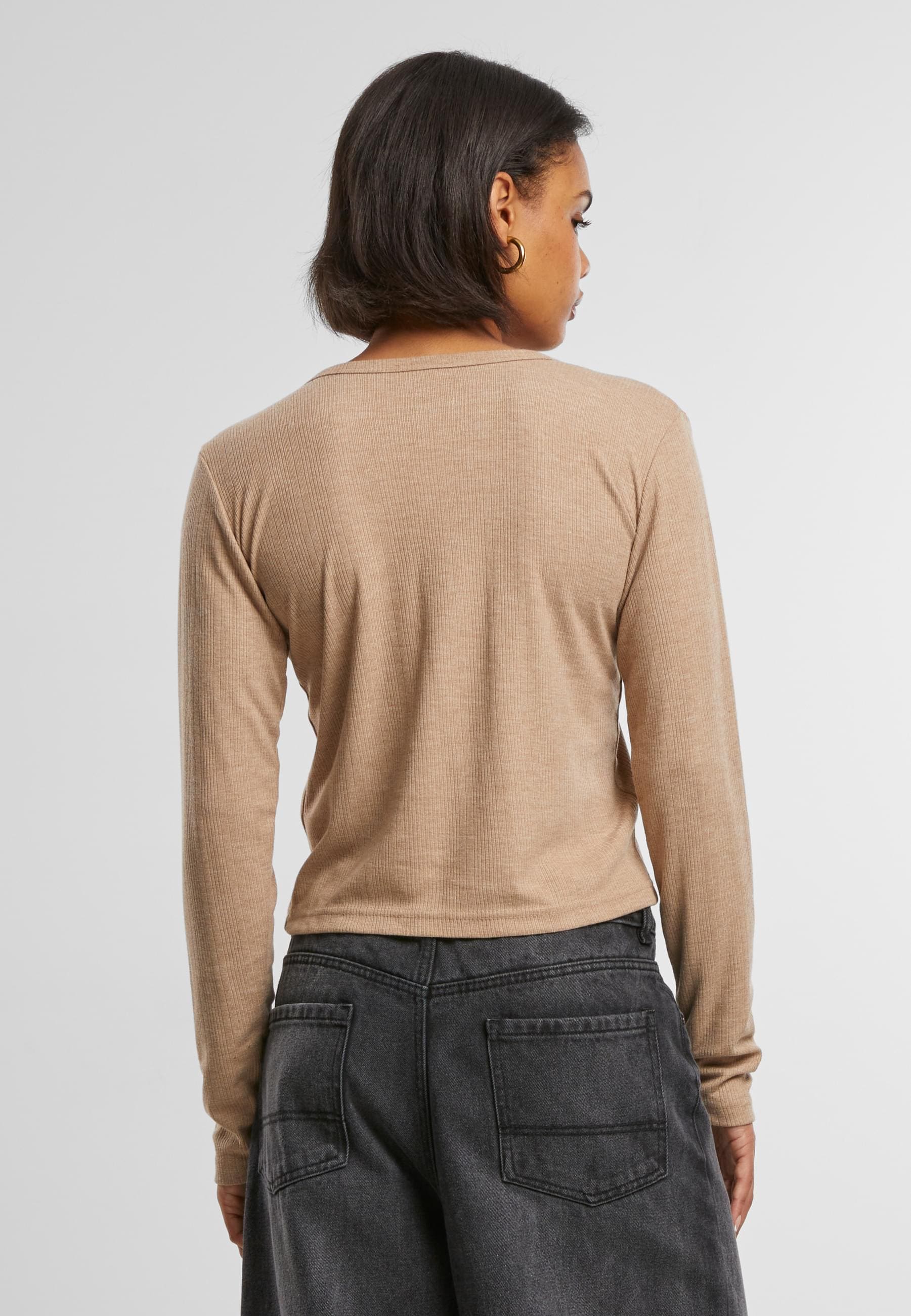 URBAN CLASSICS Strickjacke »Urban Classics Ladies Rib Cardigan«