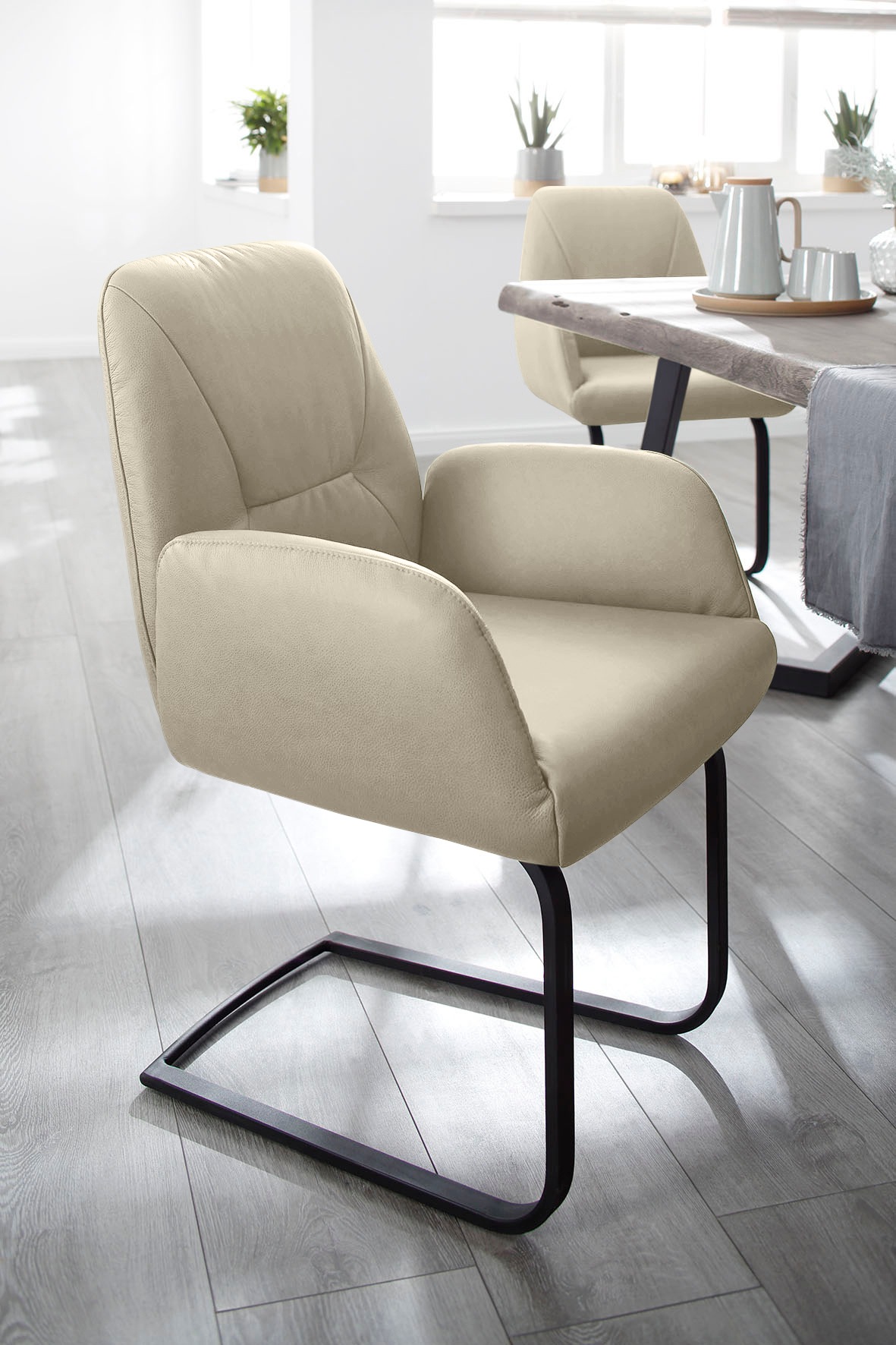 Thumbnail - W.SCHILLIG Freischwinger "ole" (Set) 2 Stk.2er- oder 4er-Set, Gestell in Schwarz pulverbeschichtet