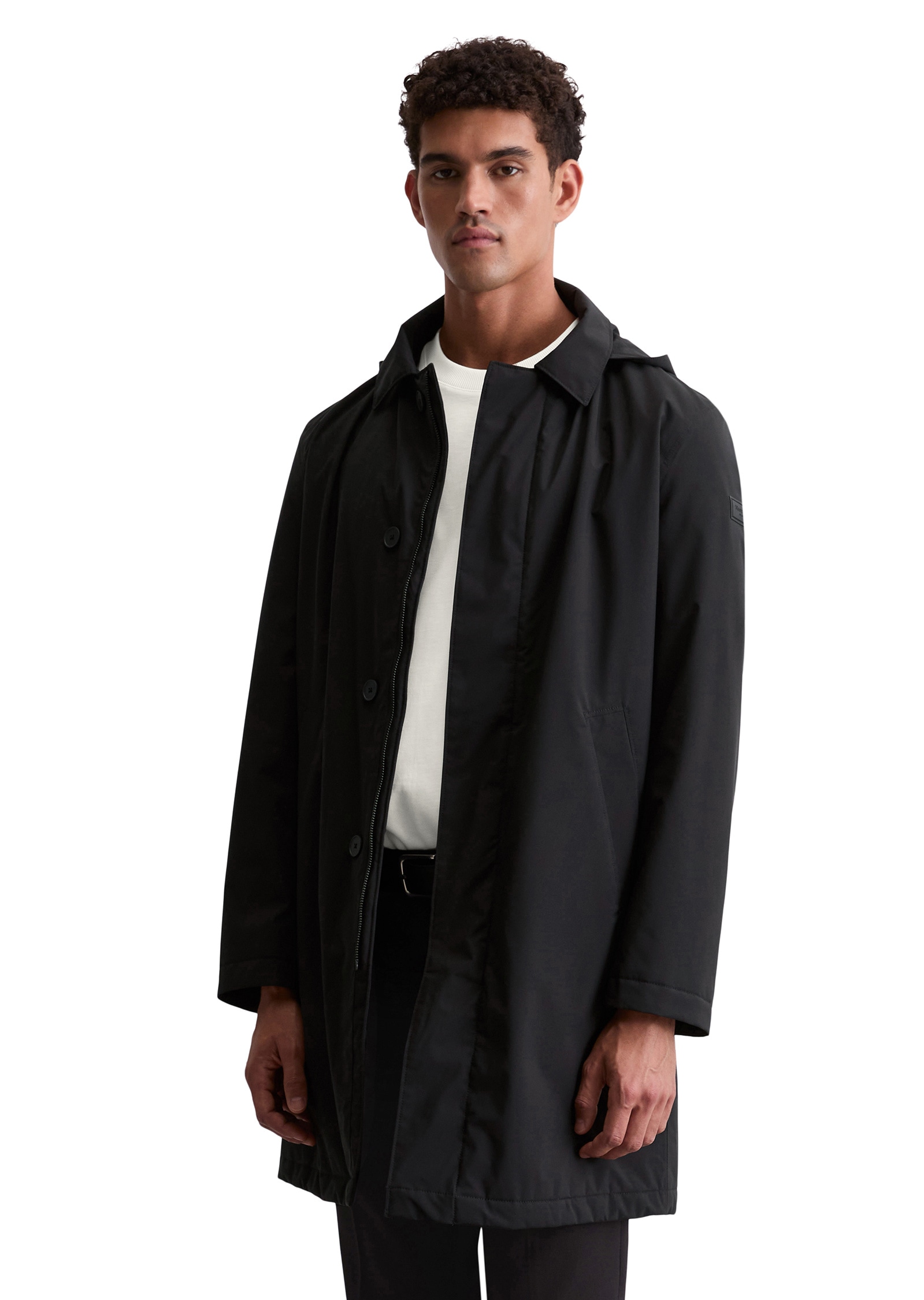 Marc OPolo Regenmantel "mit abnehmbarer Kapuze" günstig online kaufen