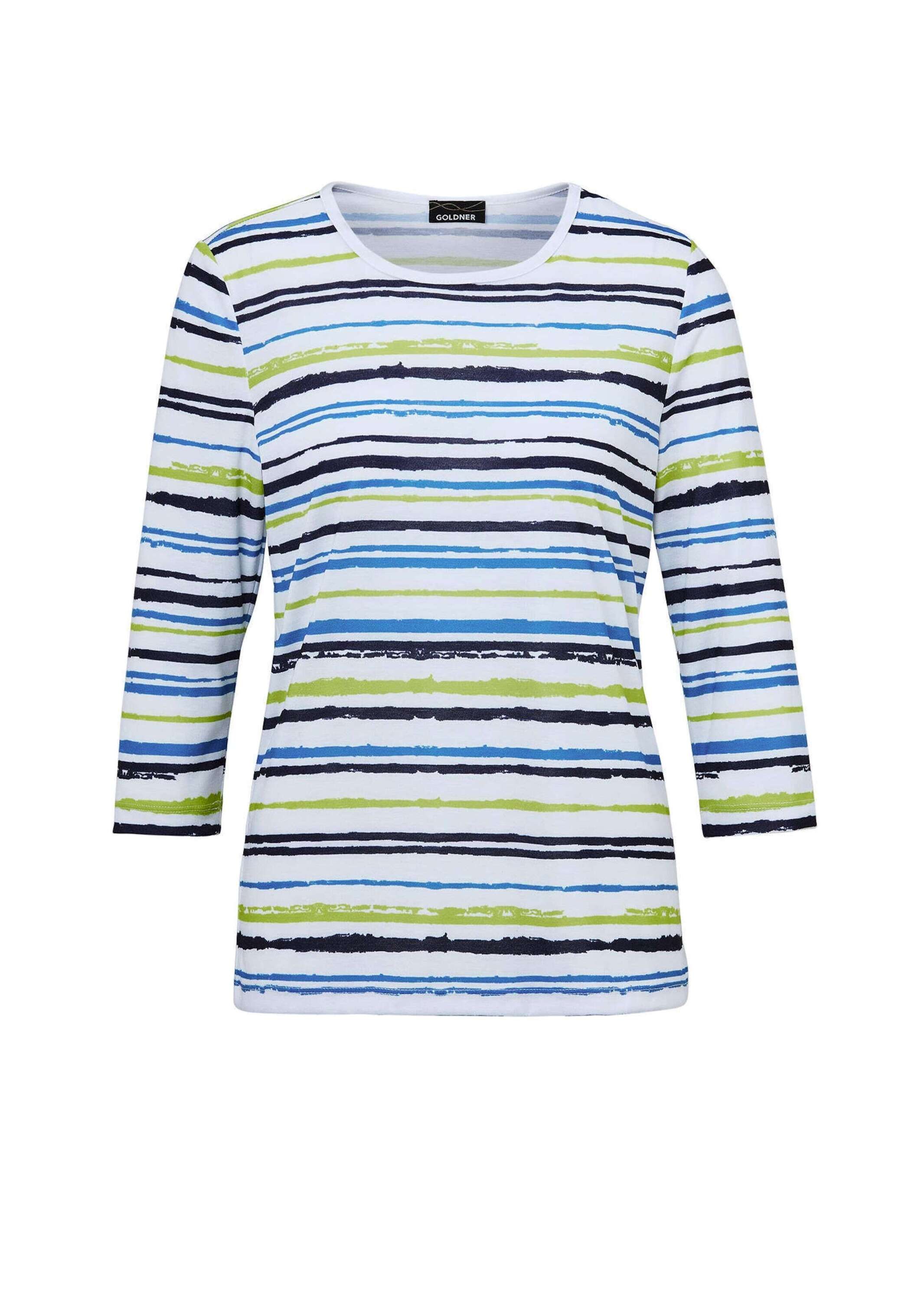 GOLDNER 3/4-Arm-Shirt "Pflegeleichtes Shirt in Ringeloptik" günstig online kaufen