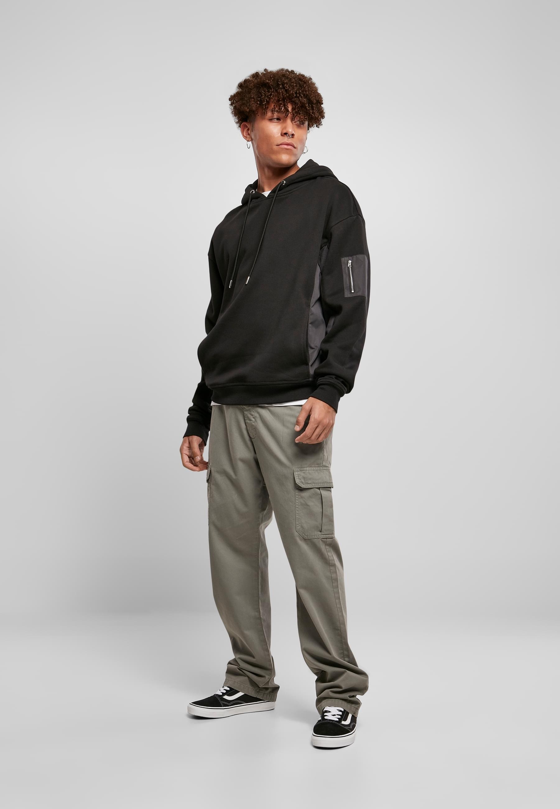 URBAN CLASSICS Kapuzensweatshirt »Urban Classics Herren Military Bomber Hoody«, (1 tlg.)