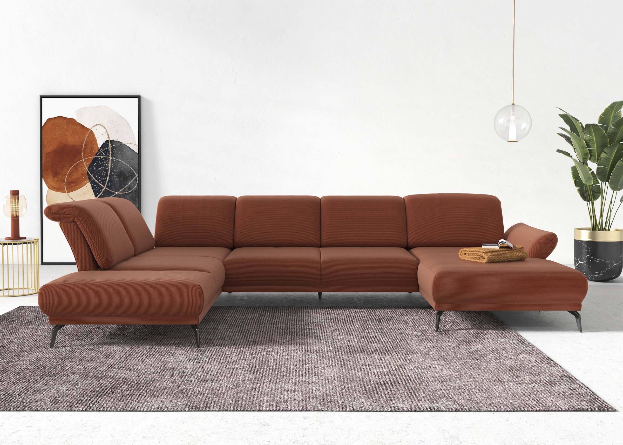 sit&more Wohnlandschaft "Coco U-Form" Sitztiefen-, Arm- und Kopfteilverstel günstig online kaufen