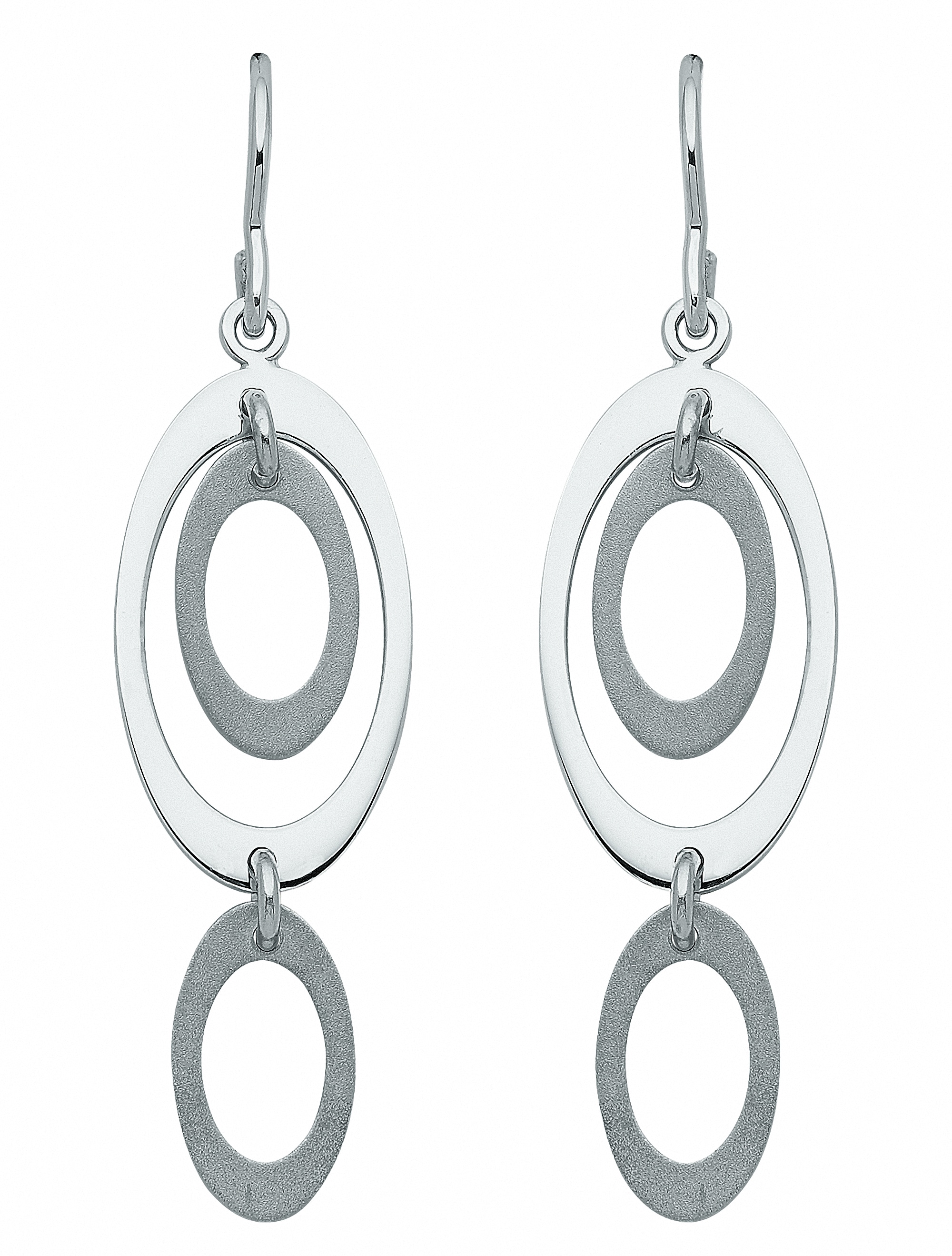 Adelia´s Paar Ohrhänger »Damen Silberschmuck 1 Paar 925 Silber Ohrringe / Ohrhänger«, 925 Sterling Silber Silberschmuck für Damen