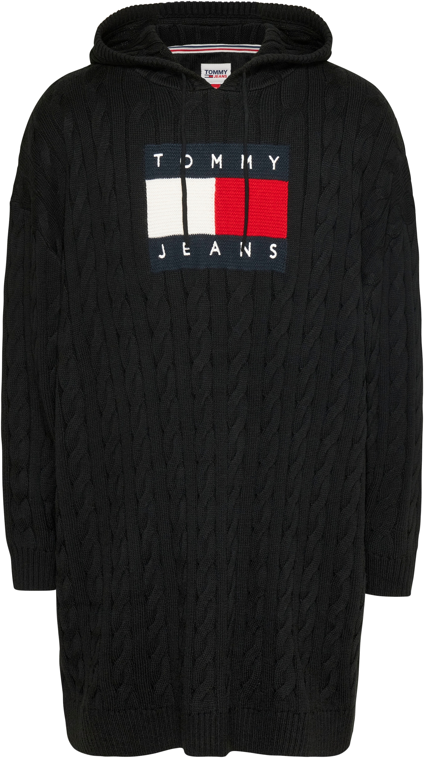 kaufen DRESS«, Jeans »TJW CURVE Strickkleid CRV BAUR PLUS für FLAG CABLE Curve Tommy | HOODIE SIZE