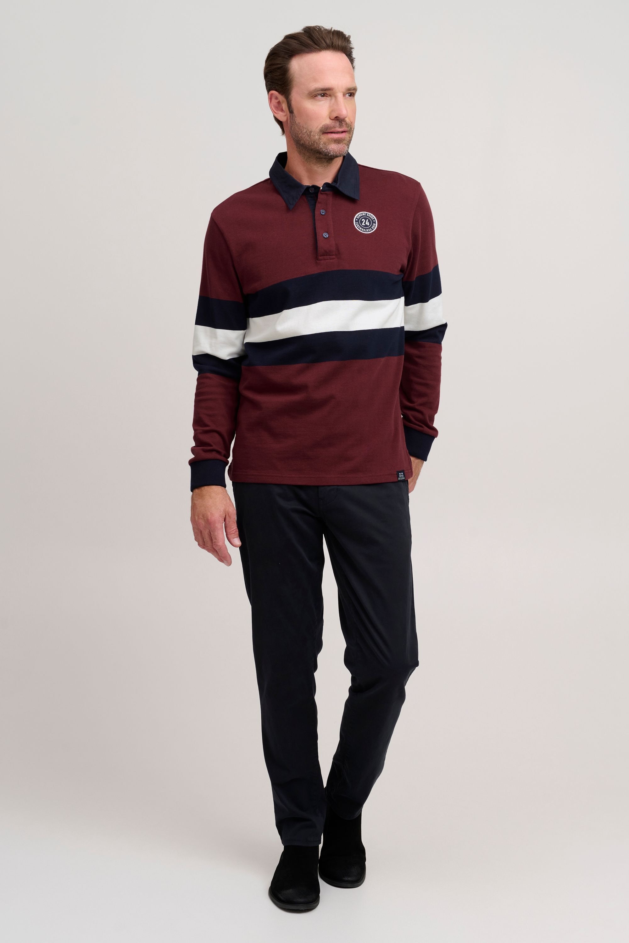 FQ1924 Langarm-Poloshirt »Langarm-Poloshirt FQMikkael«