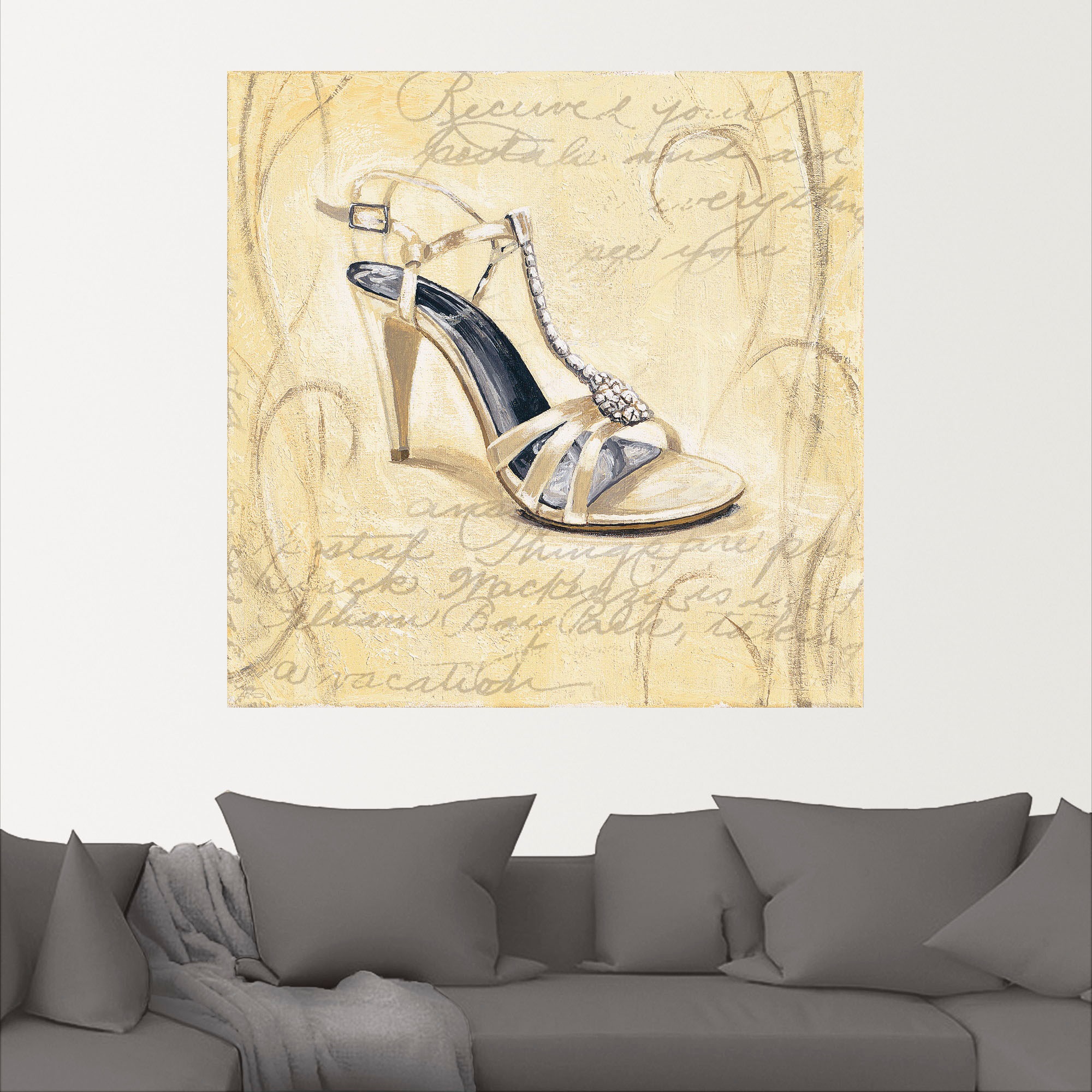 Artland Wandbild »Stiletto I - Schuh«, Mode, (1 St.), als Leinwandbild, Wandaufkleber in verschied. Größen